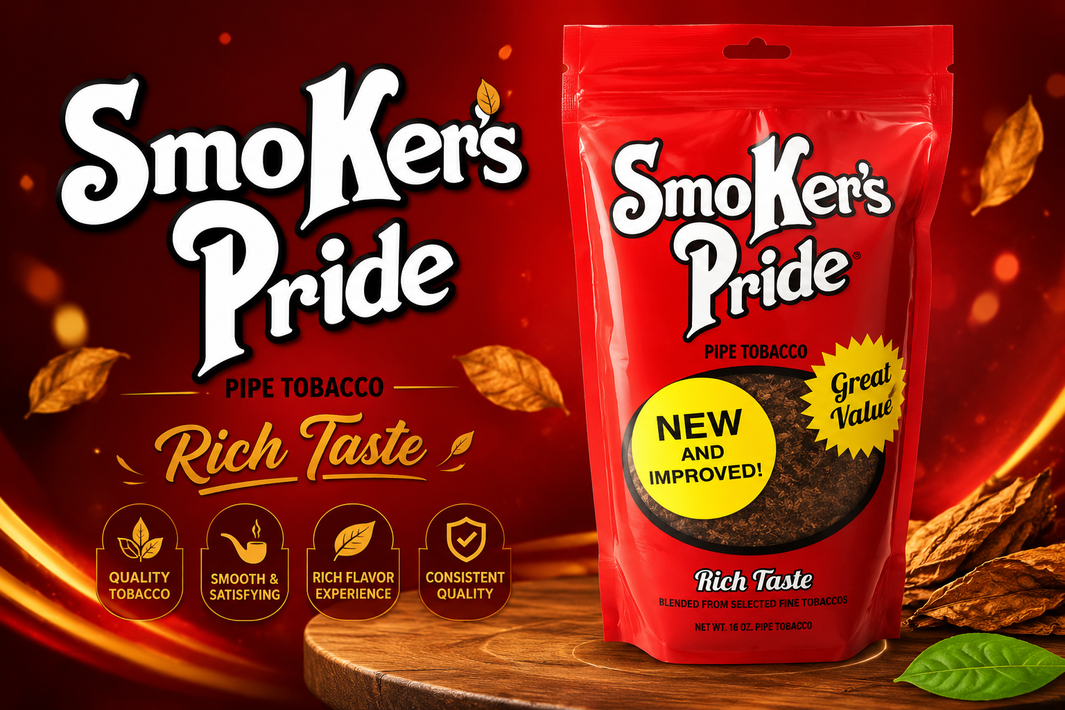 Tob Pipe Tobacco Bag Smoker'S Pride 6OZ (C12) product image