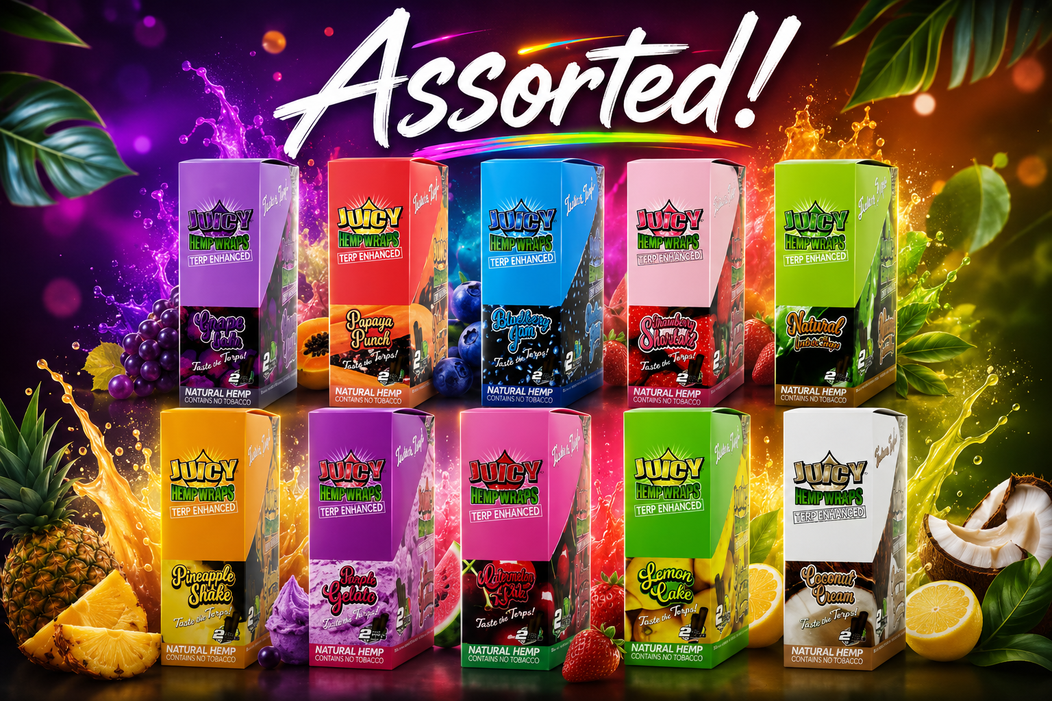 CP Juicy Jay's Hemp Wrap 25CT Assorted (C50) product image