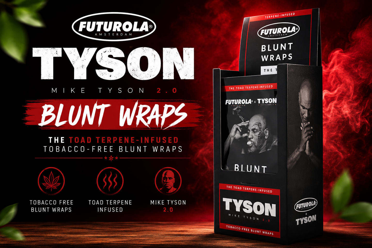 CP Futurola Tyson Ranch Blunt Wraps Terpenes Infused 25CT (C15) product image