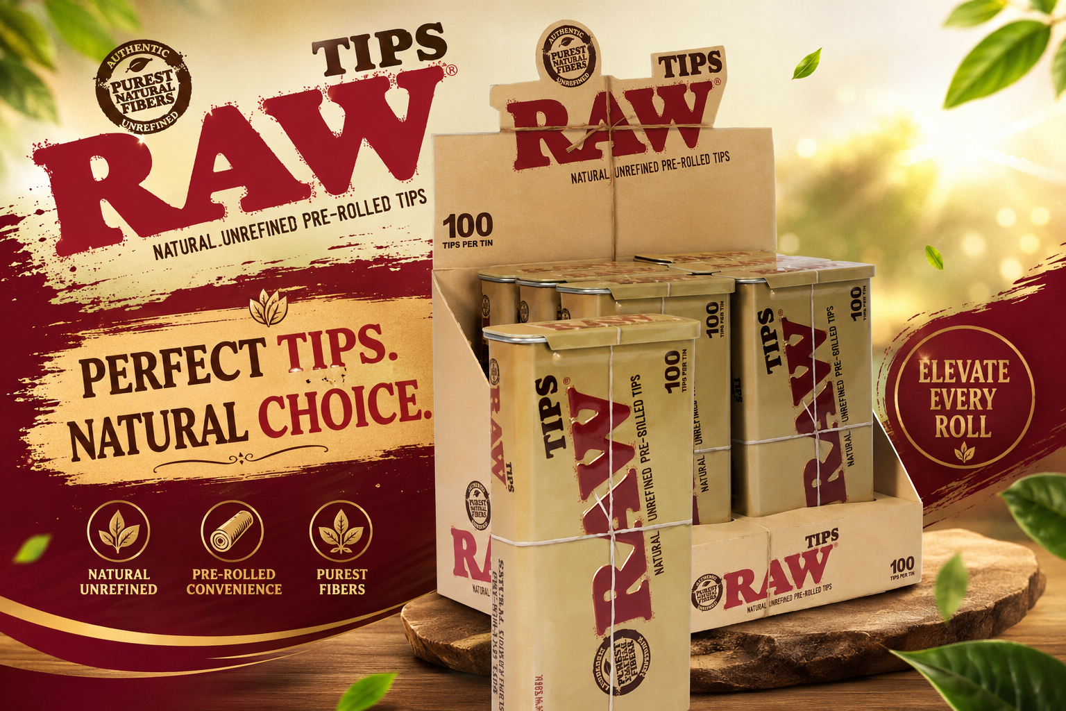 Raw Sticky Tips 100/Bag 1CT (C40) product image