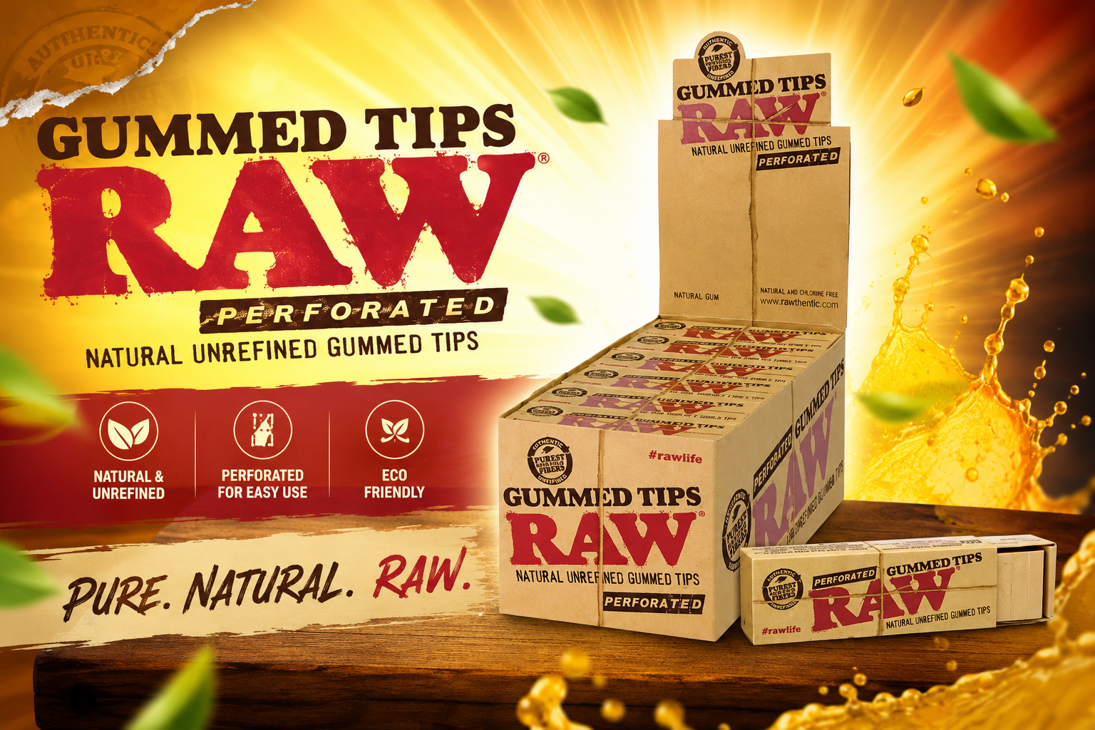 CP Raw Perforated Gummed Tips 33CT 24/Box product image