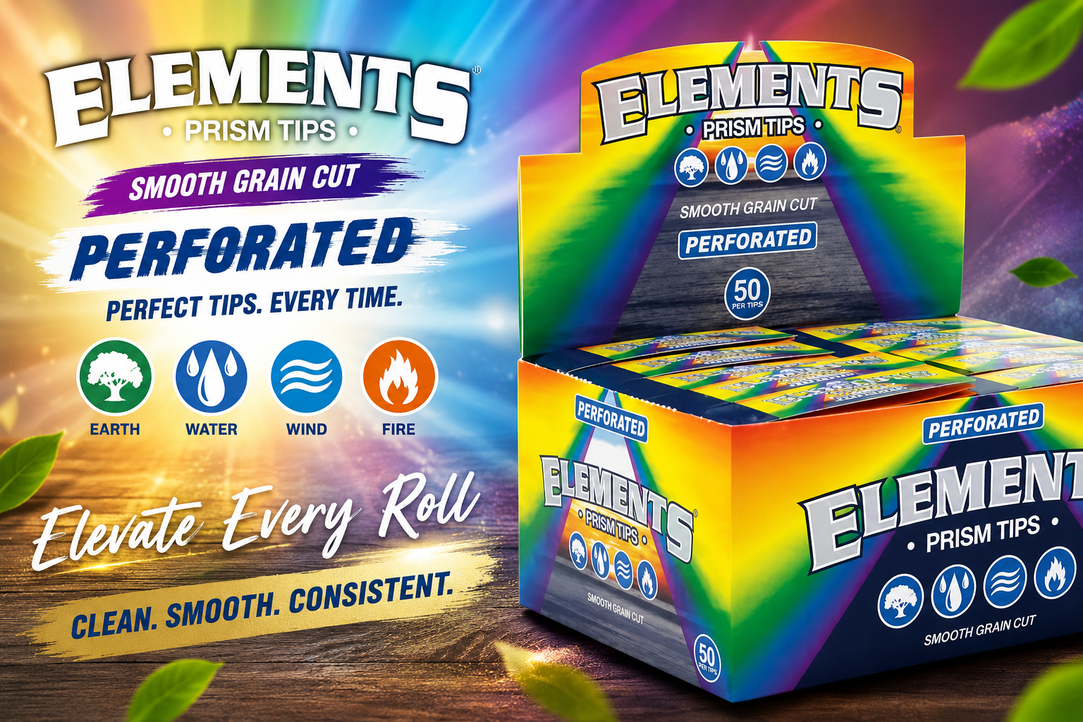 CP  Elements Prism Perforated Tips 50CT product image