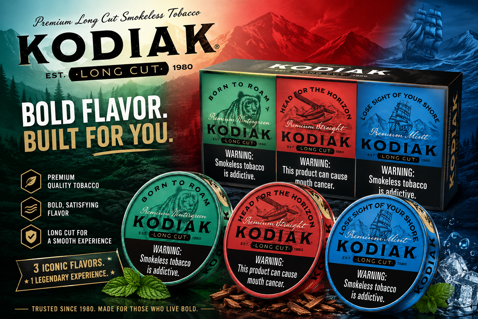 Tob Snuff Kodiak 5CT Can (C6) product image