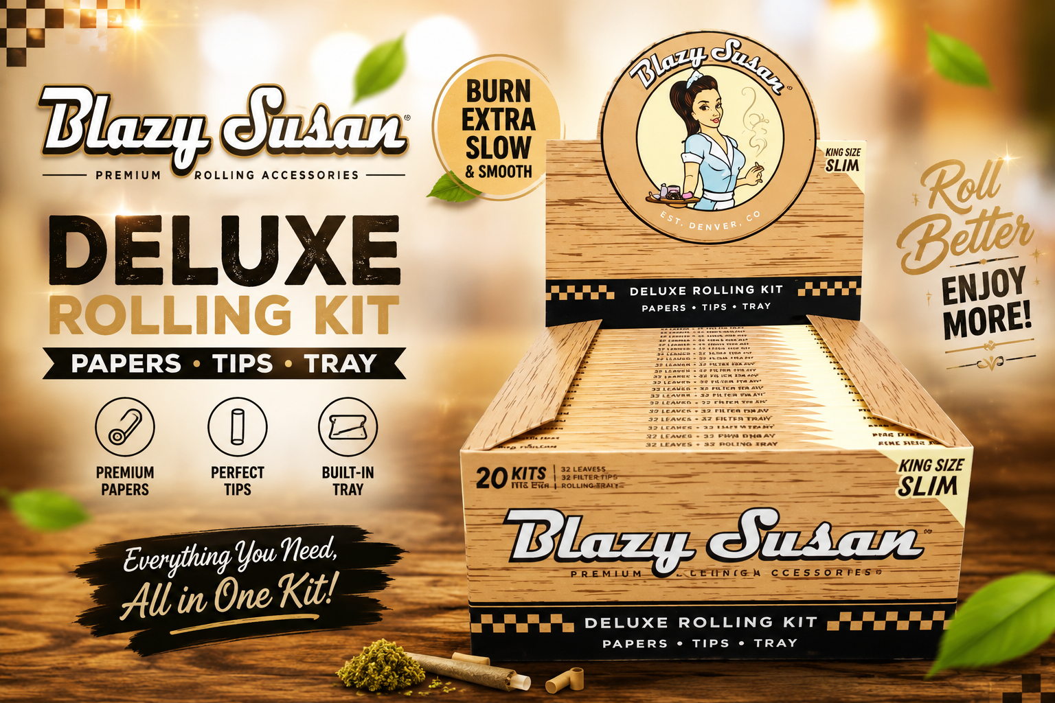 CP Blazy Susan Premium Paper Deluxe Rolling Kit King Size 20CT (C25) product image