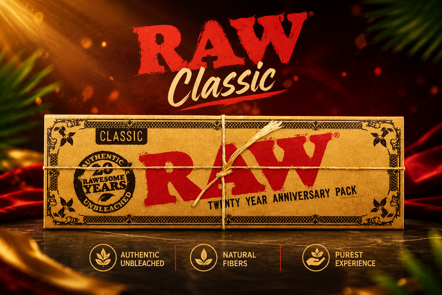 CP  Raw Classic 1.25 24CT Anniversary Rolling Paper product image