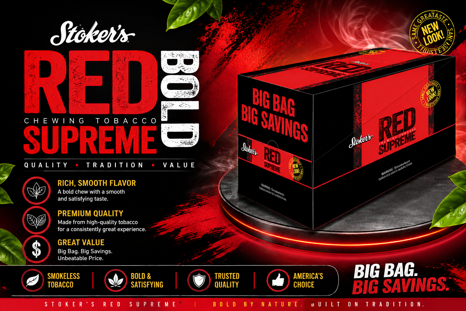 Tob L/L Stoker 3OZ Pouches Supreme $1.99 (C12) product image