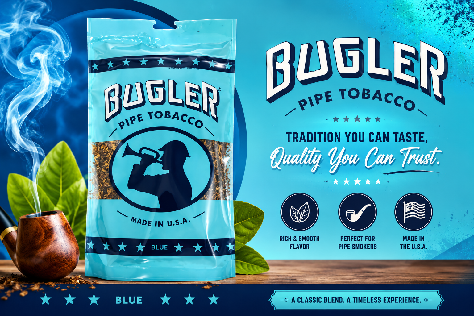 Tob Pipe Tobacco Bag Bugler 4OZ (C12) product image
