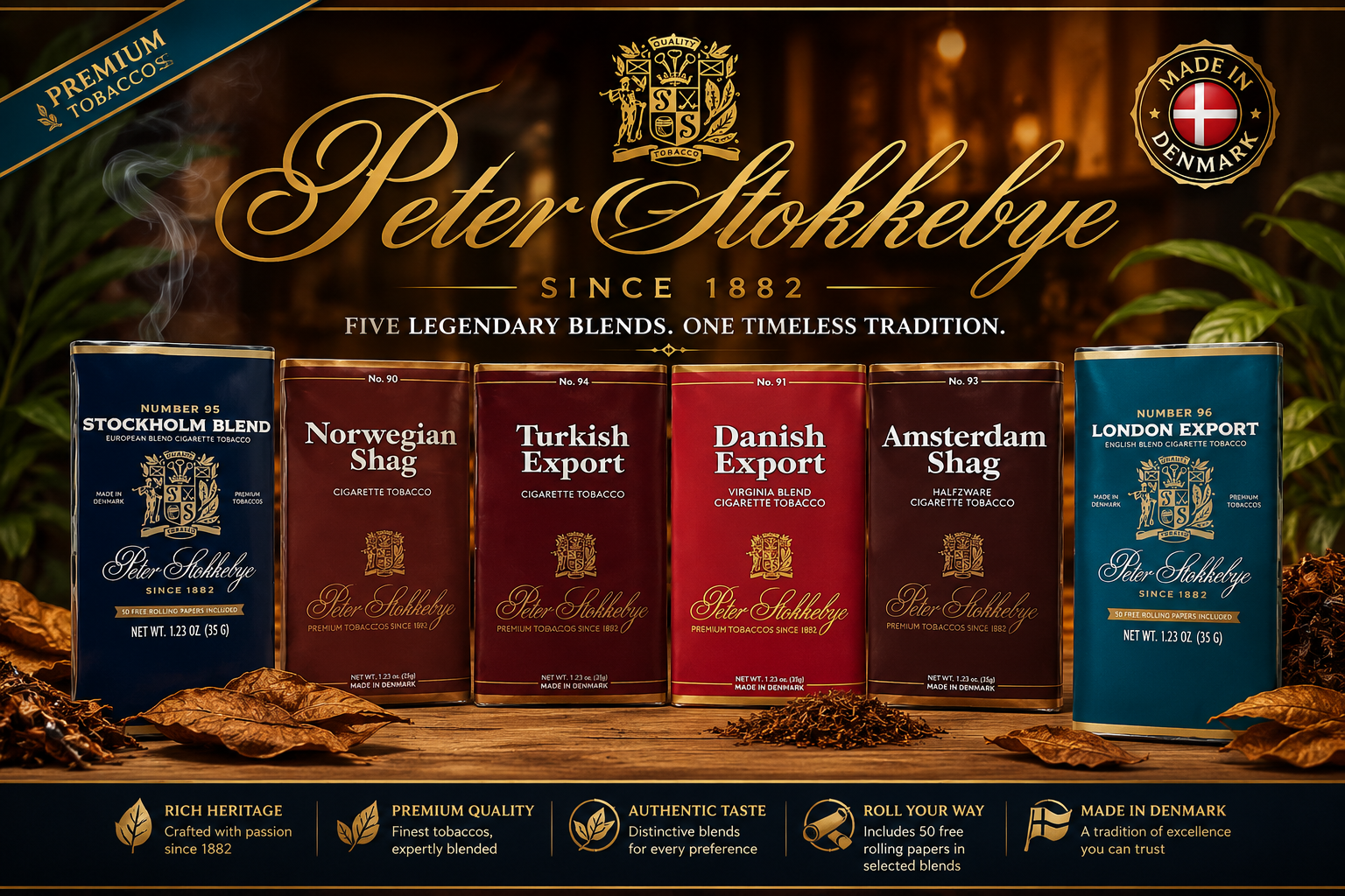 Tob Pipe Tobacco Bag Peter Stokkebye 35G (C30) product image