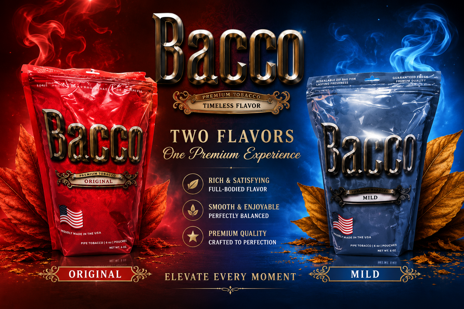 Tob Pipe Tobacco Bag Bacco 2OZ (C30) product image