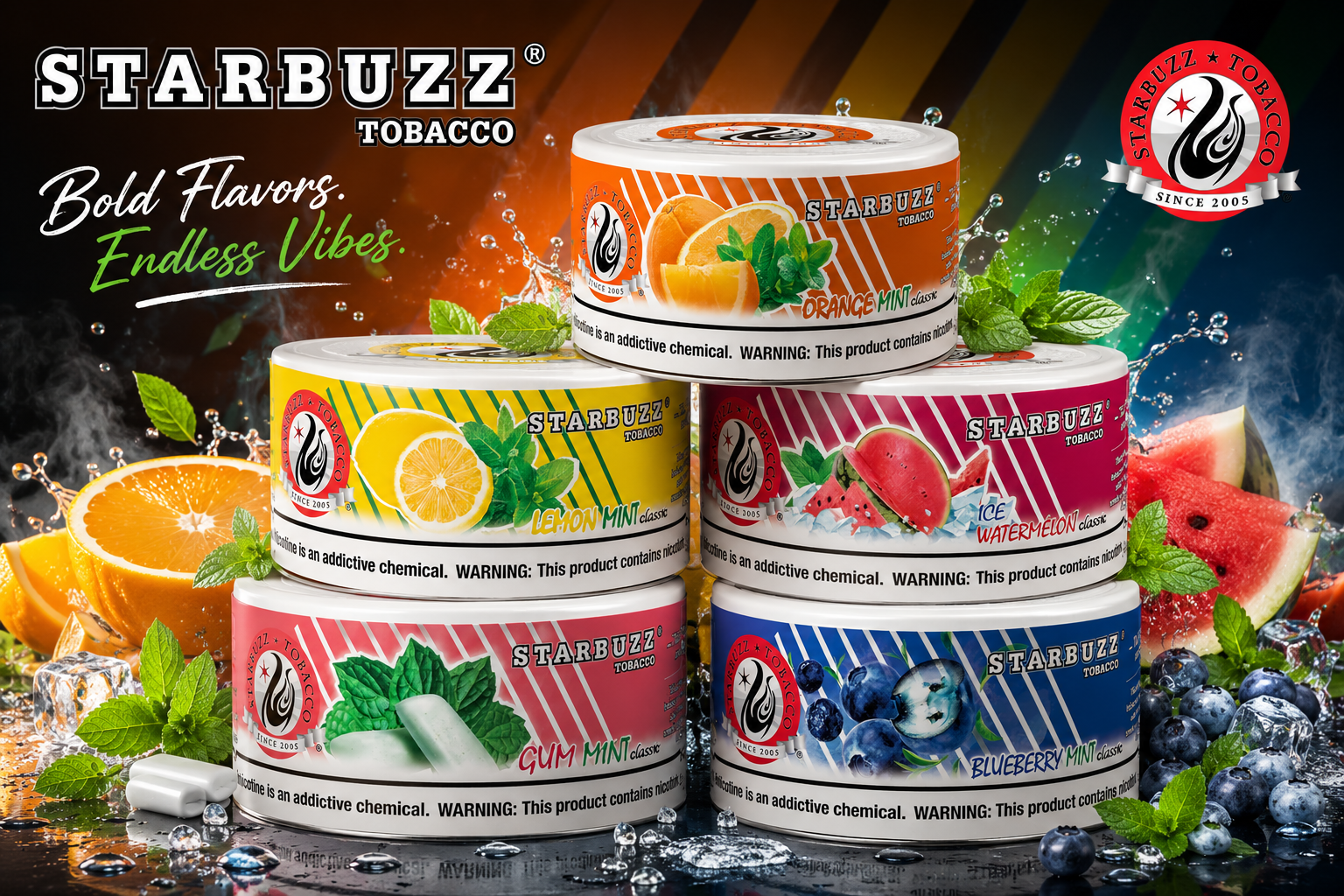 Tob Hookah Starbuzz Classic 250G 1CT (C24) product image
