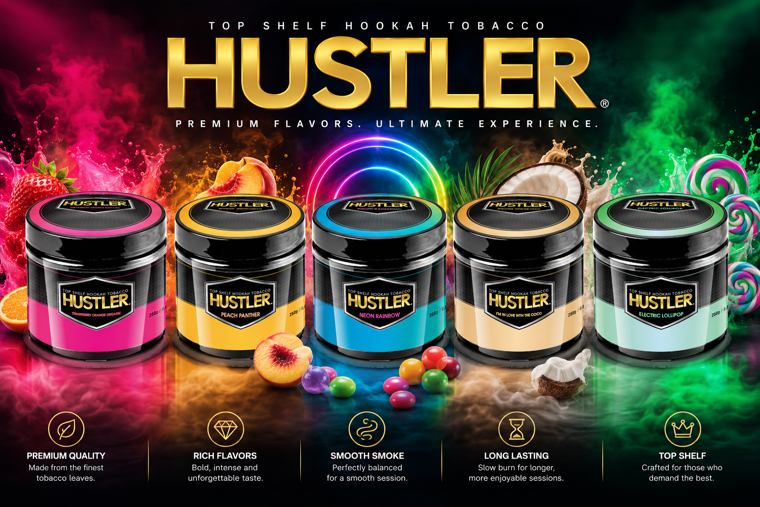 Tob Hookah Top Shelf Hustler 10CT (C12) product image