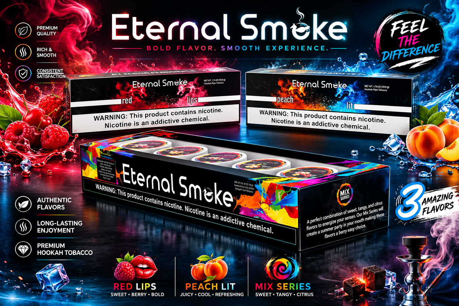 Tob Hookah Eternal Smoke 50G 10CT (C12) product image