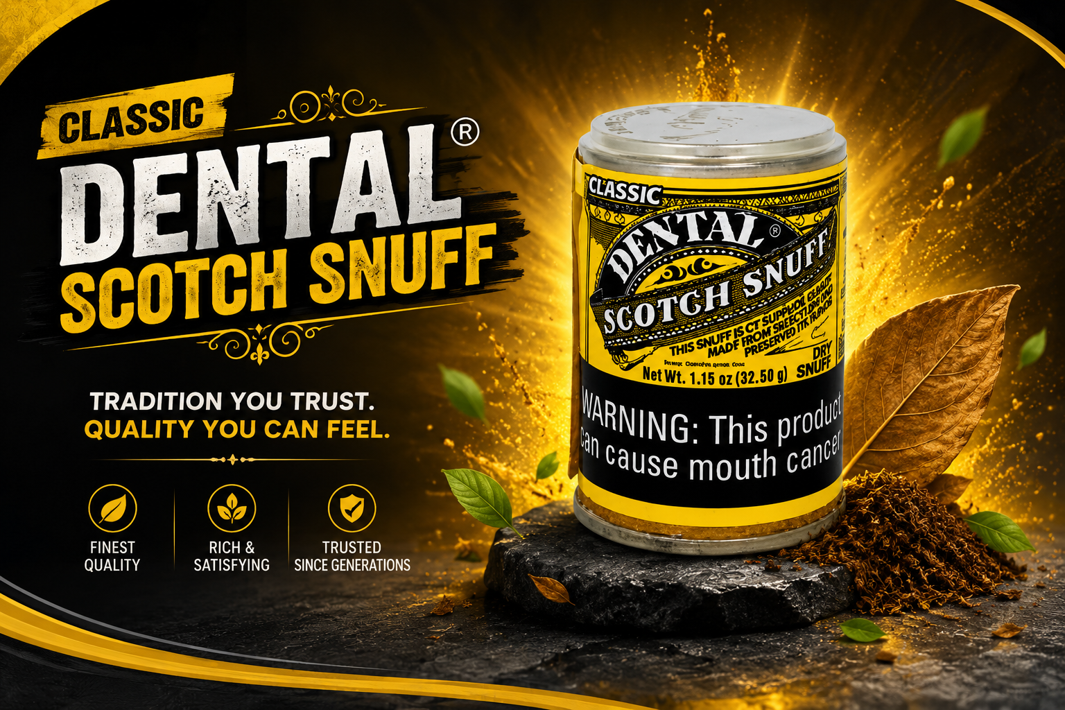 Tob Snuff Dental Scotch Yellow 12CT (C12) product image