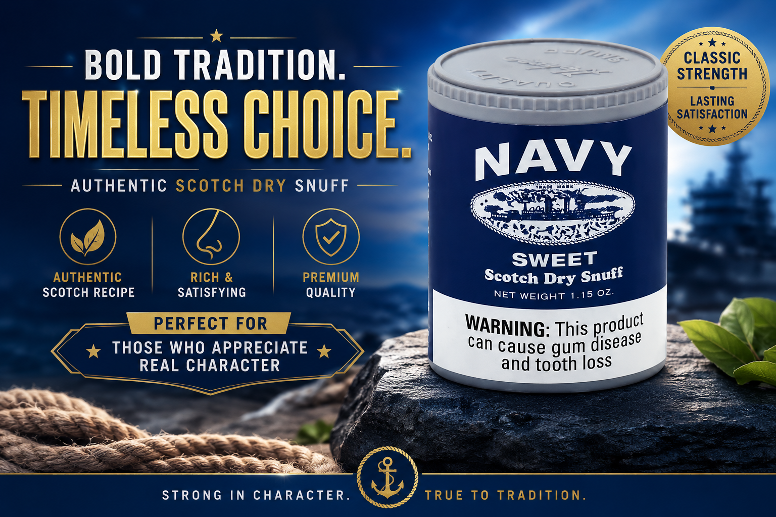 Tob Snuff Navy Sweet Tc 1Ct (C12) product image