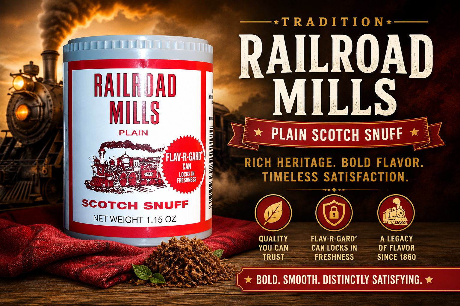 Tob Snuff Rail Road Red 12CT Reg (C12) product image