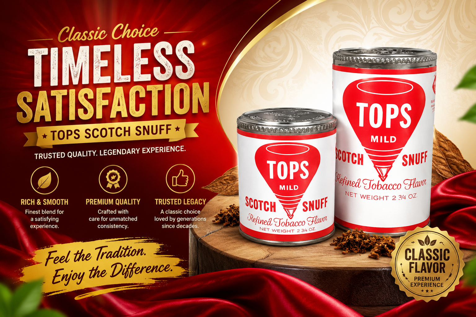 Tob Snuff Tops Mild 12CT (C12) product image