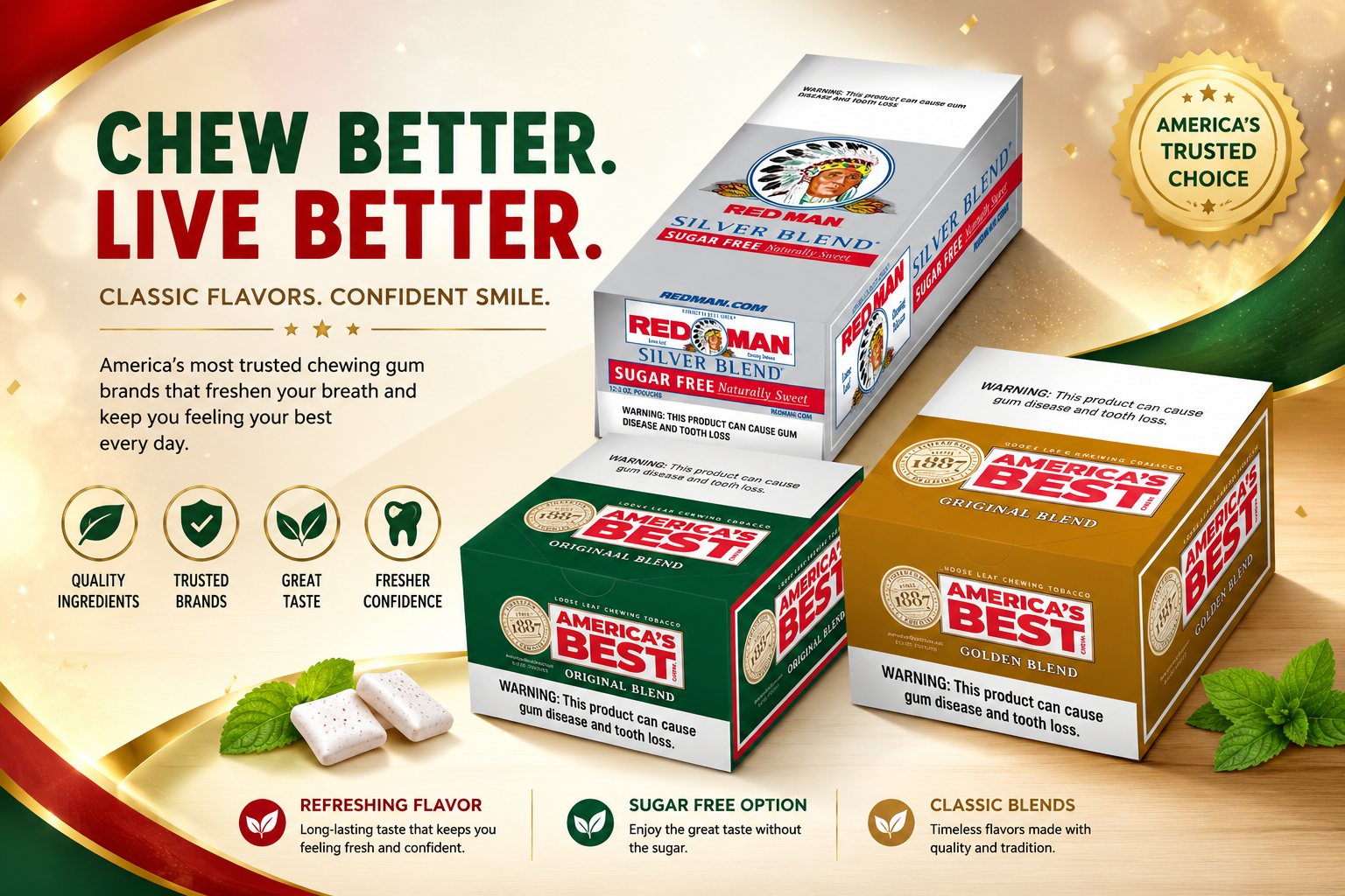 Tob L/L Redman America'S Best Chew 6CT (C12) product image