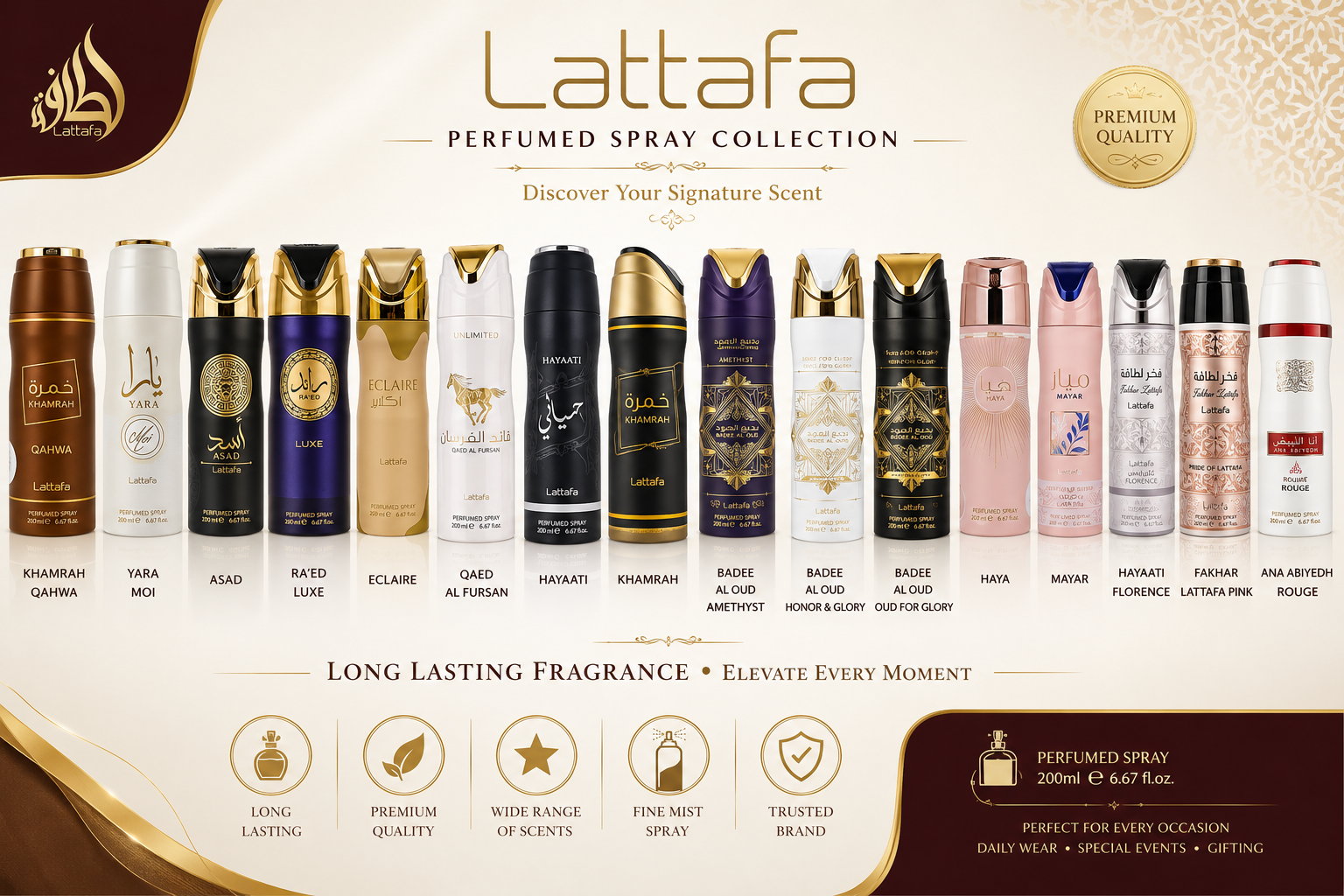 Deo Lattafa 6.67OZ 1CT (B12/C96)  product image