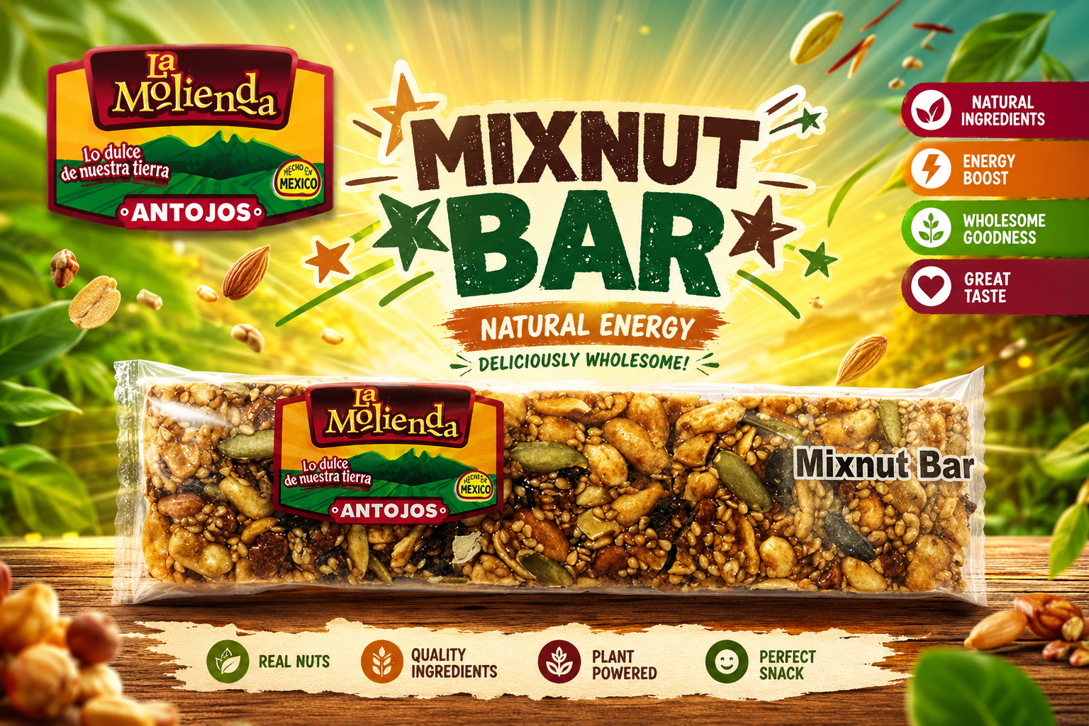 La Molienda Mix Nut Bar 5OZ 1CT (C96) product image
