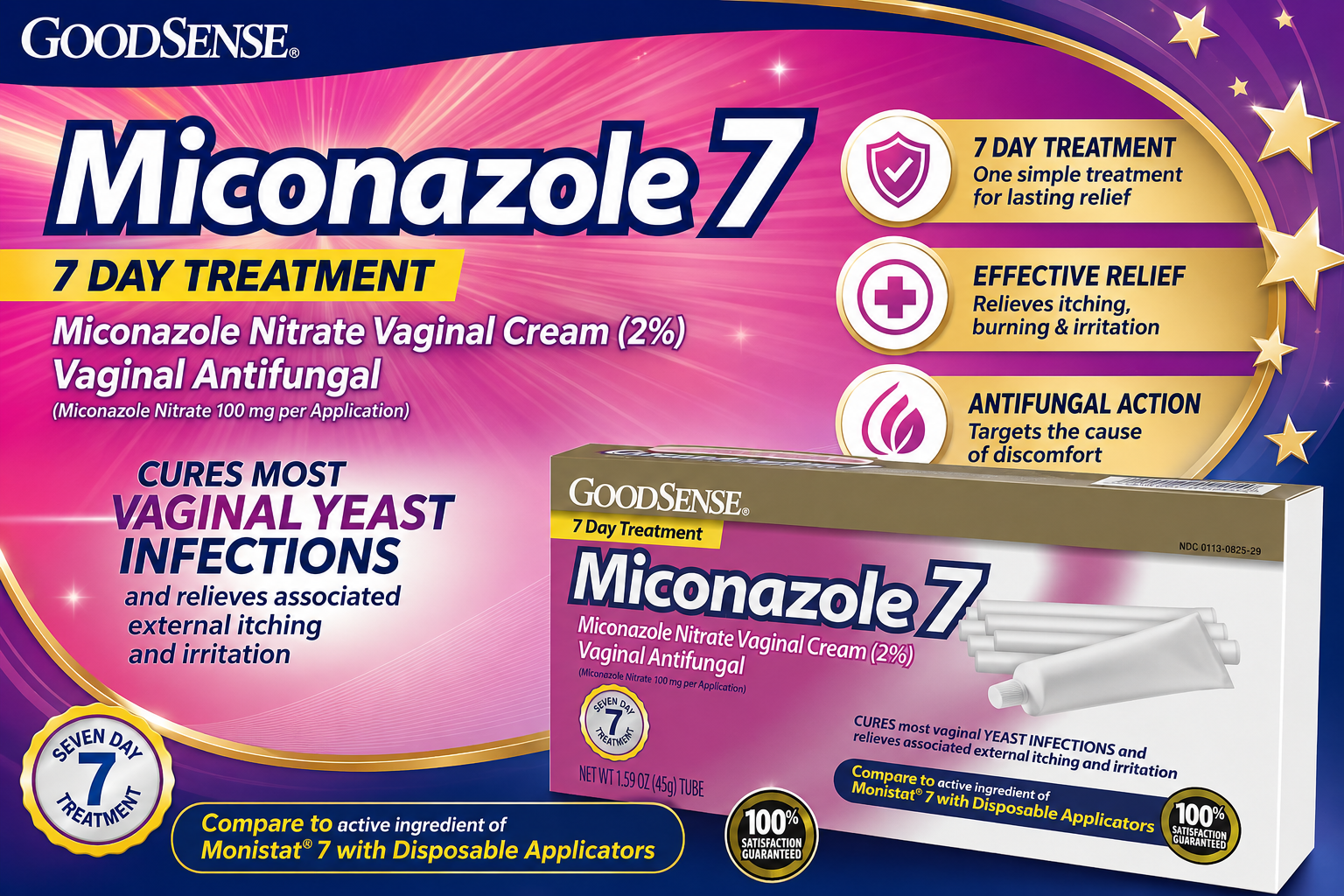 Goodsense Miconazole 7 1.59Oz Vaginal Cream product image