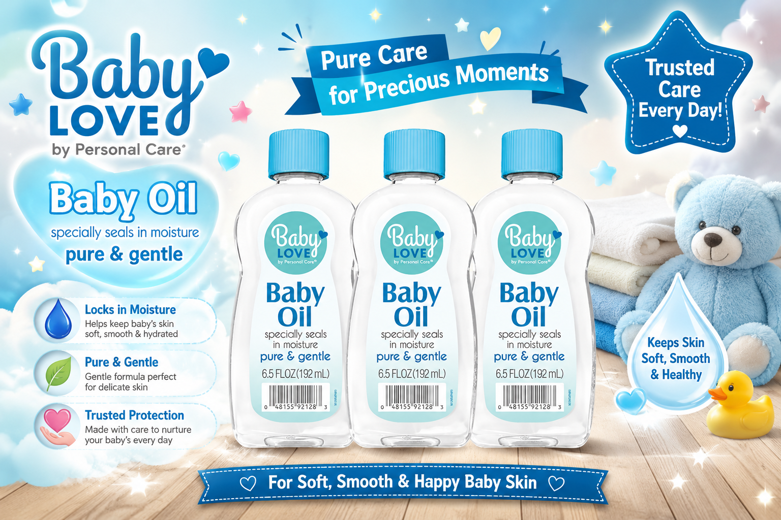 Baby Love Baby Oil 6.5OZ 1CT (C24) product image