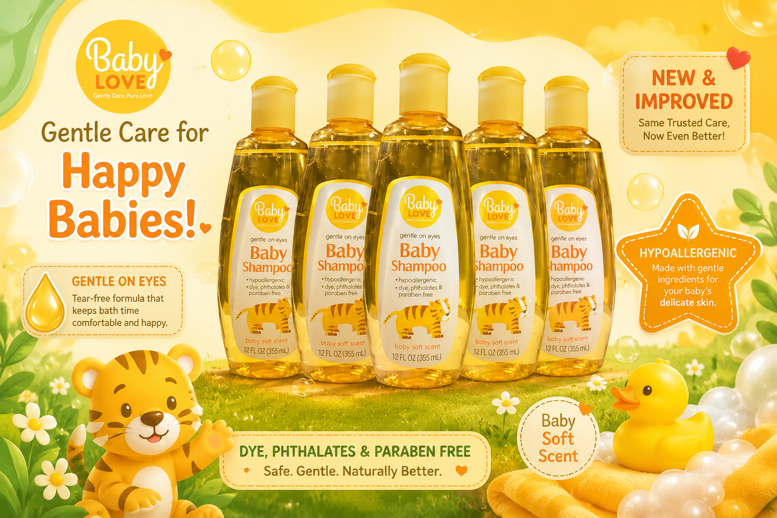 Baby Love Baby Shampoo 12OZ 1CT (C12) product image