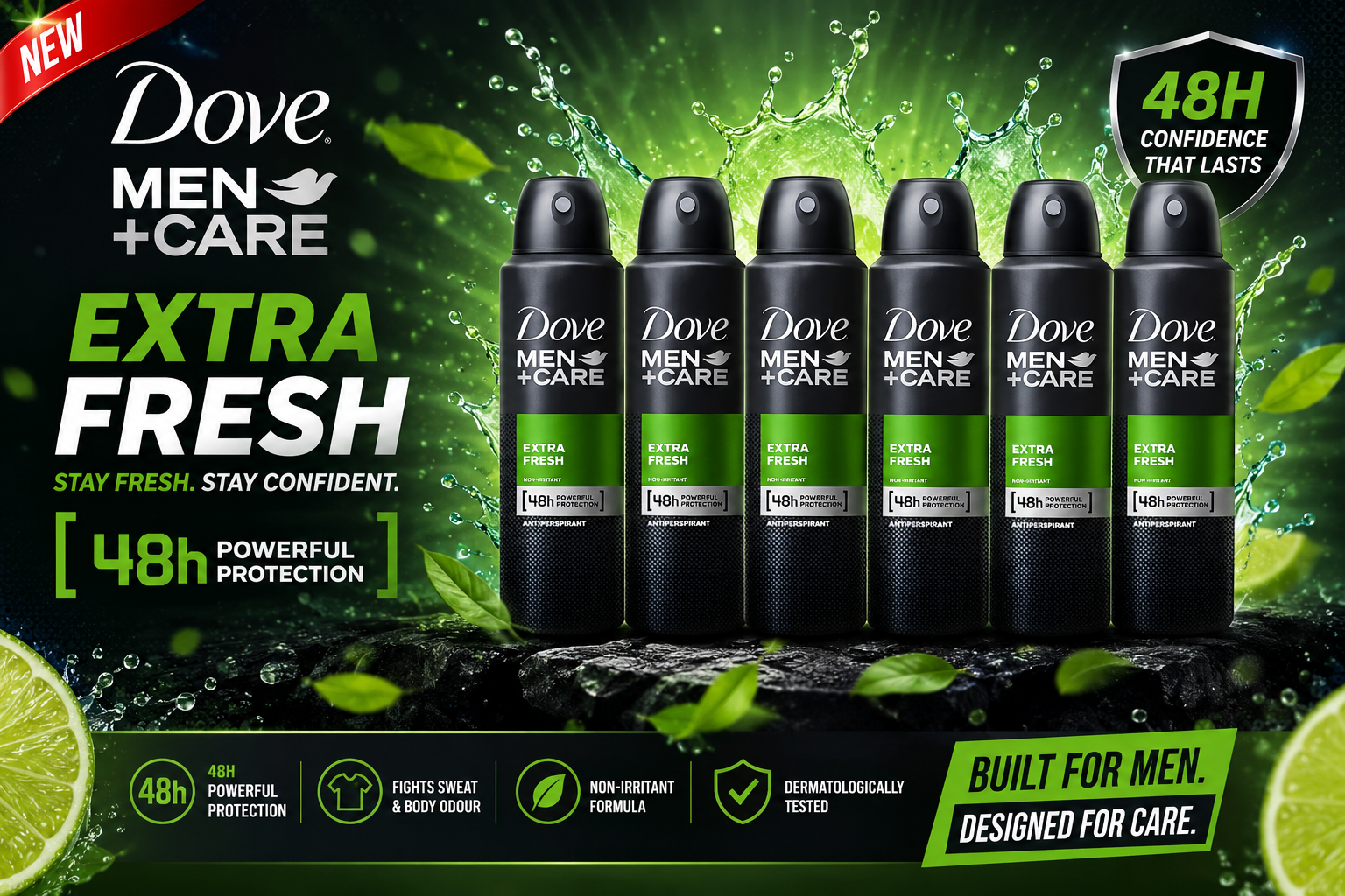 Deo Dove Men + Care Spray 8.6OZ 1CT Extra Fresh (C6) product image