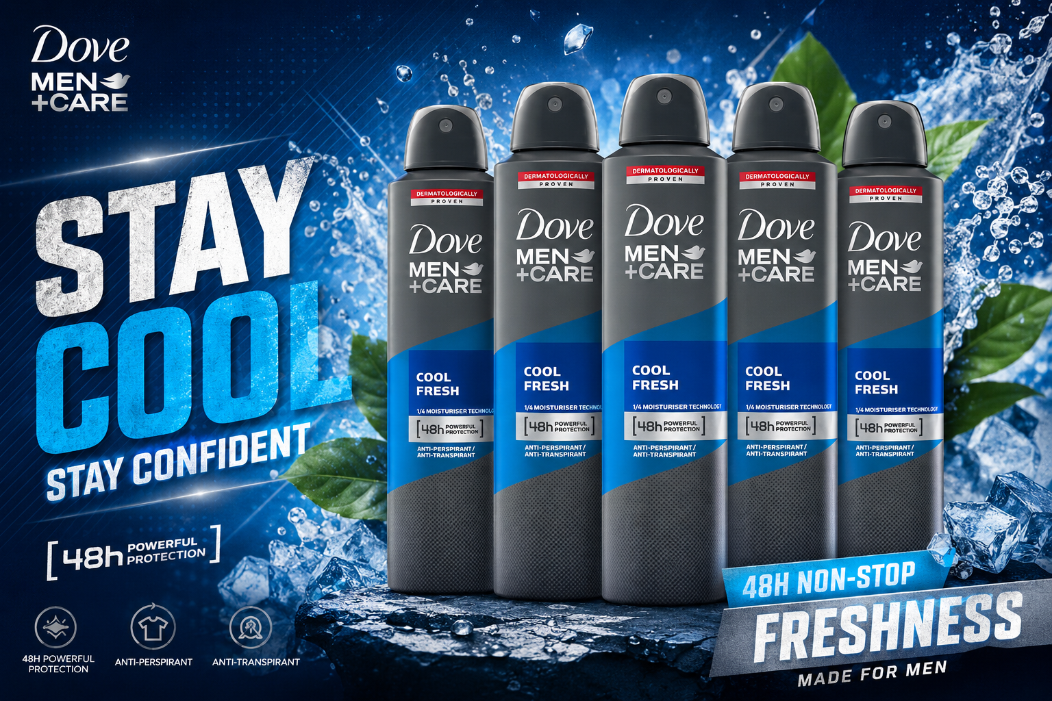 Deo Dove Spray 8.45OZ Cool Fresh 1CT (C6) product image