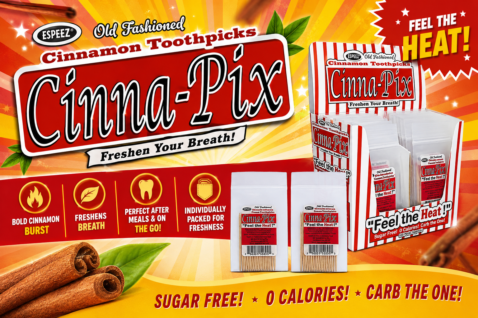 Espeez Cinna-Pix Toothpicks Tubes 24CT (C15) product image