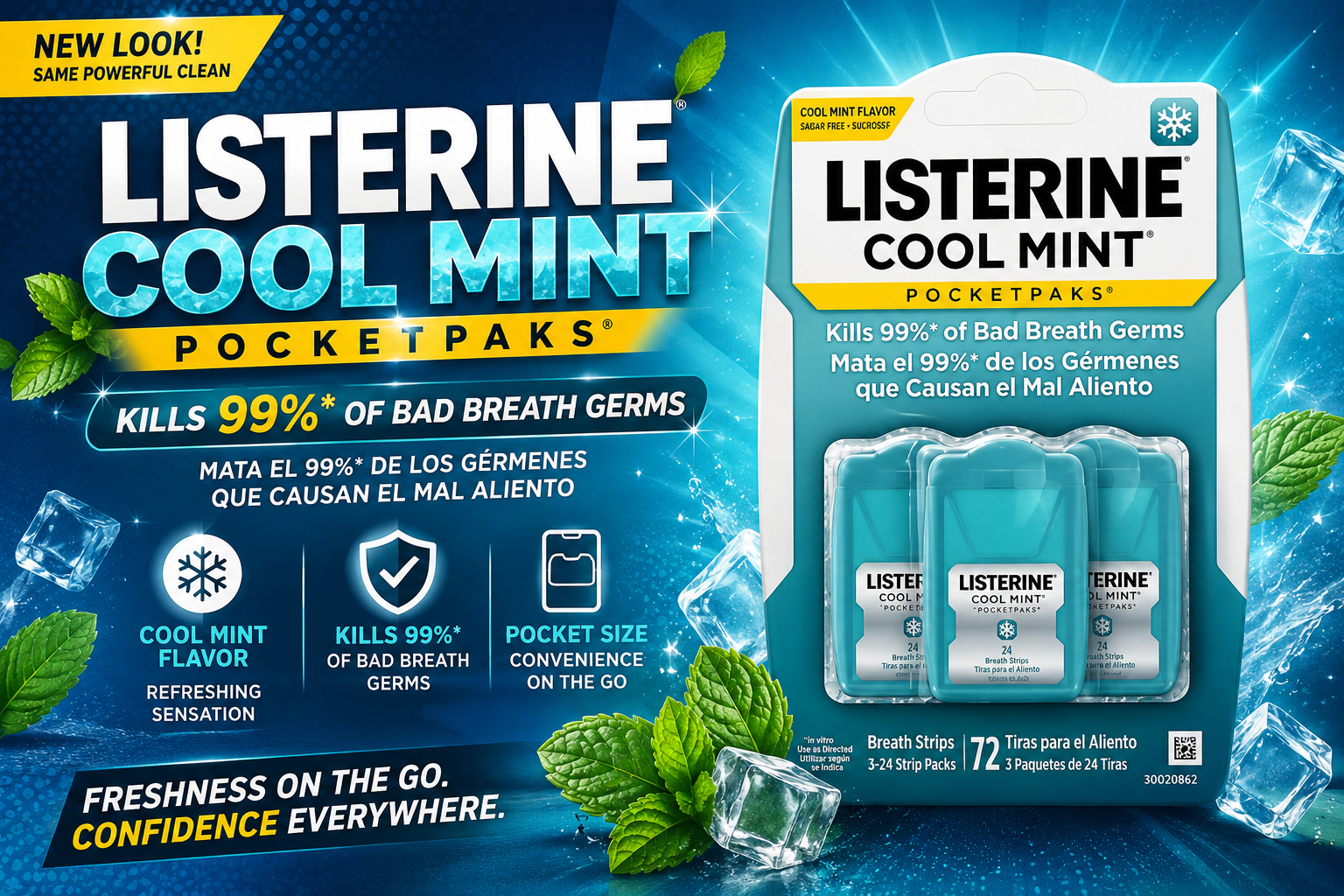 Listerine Packet 12CT Cool Mint (C12) product image