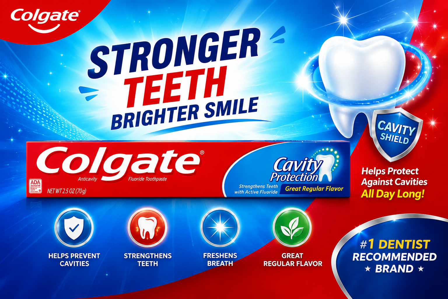 Toothpaste Colgate 2.5OZ Cavity Protection 1CT (C24) product image