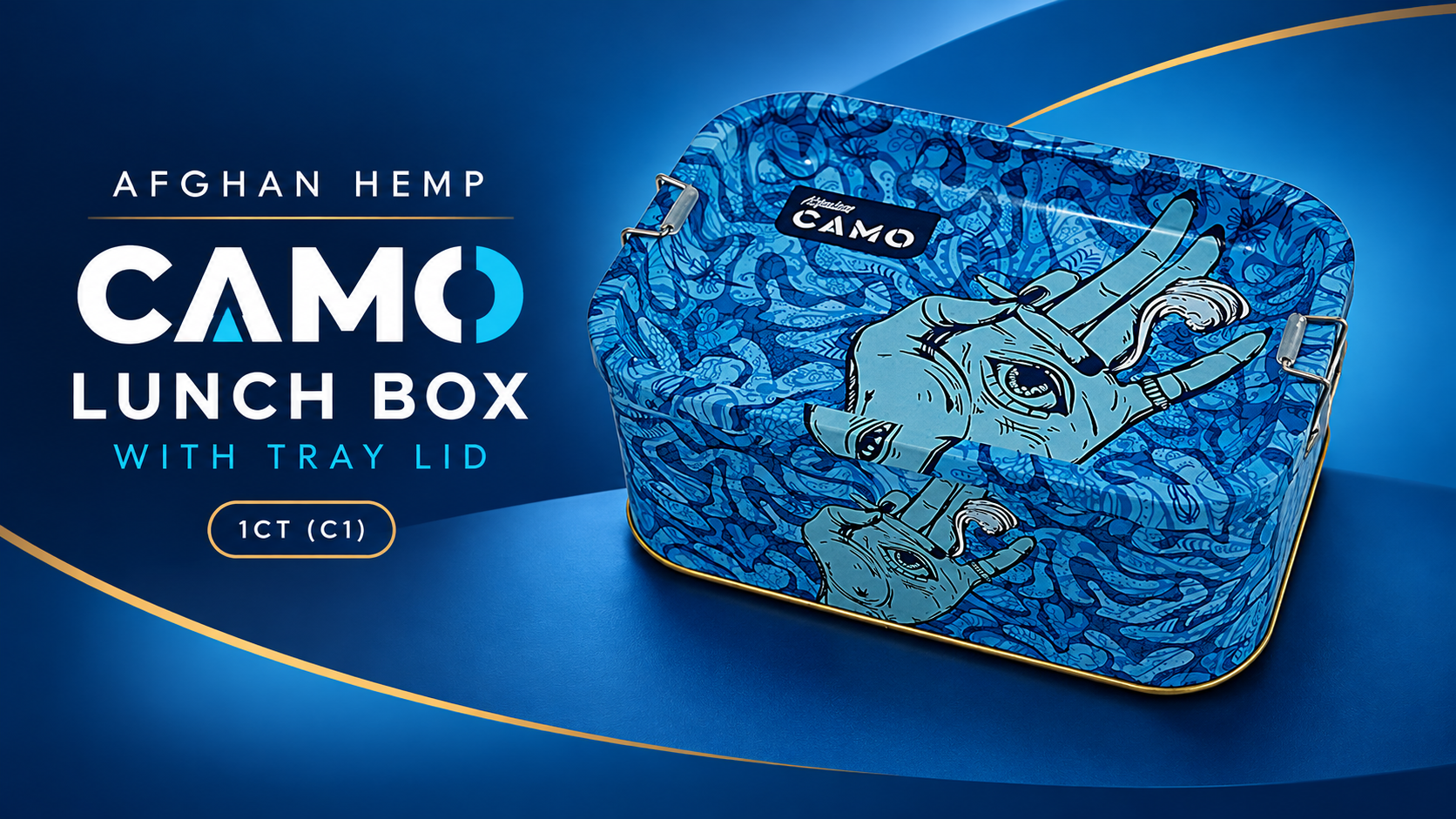 Afghan Hemp Camo Lunch Box With Tray Lid 1CT (C1) product image