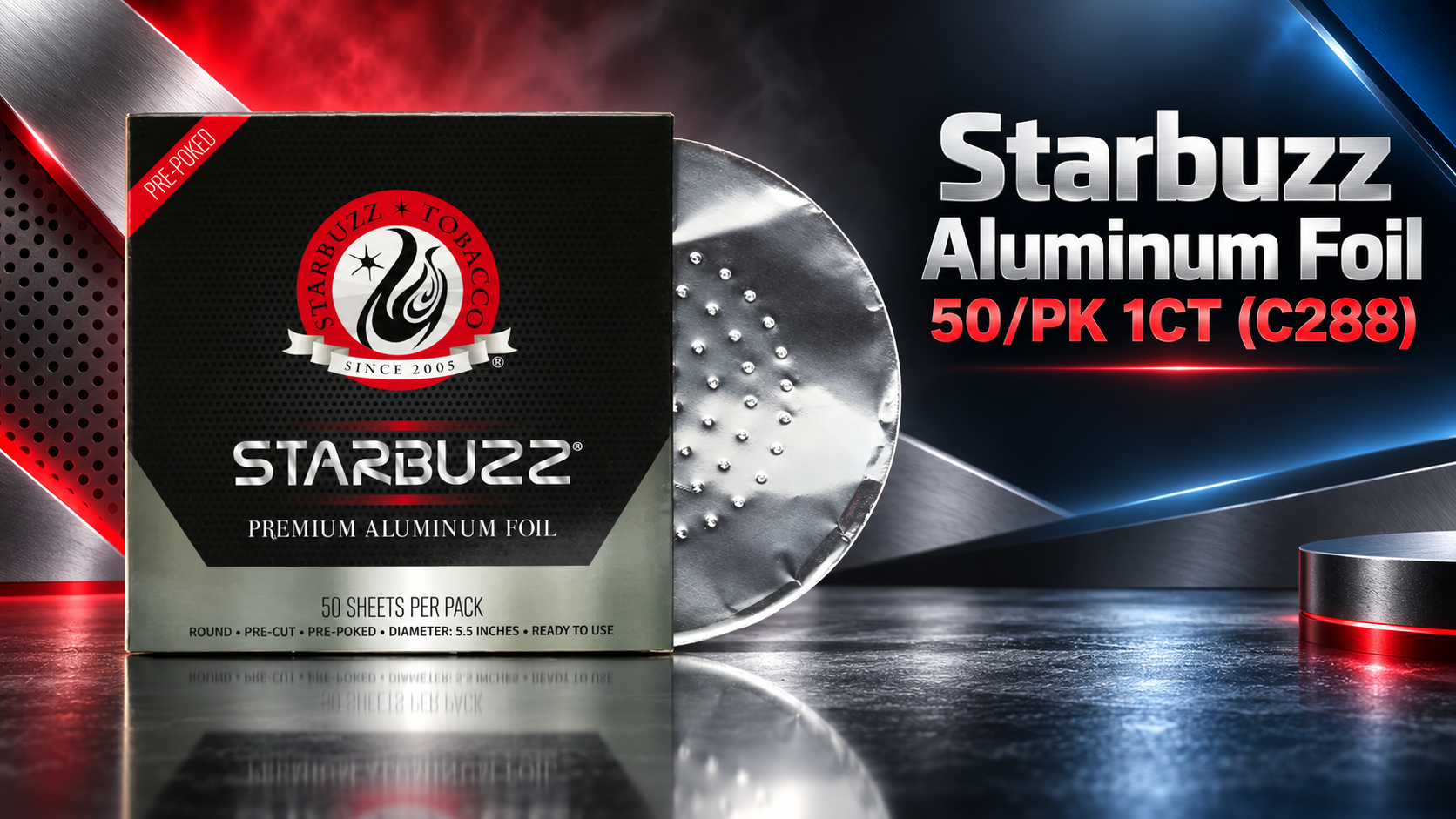 Starbuzz Aluminum Foil 50/PK 1CT (C288) product image