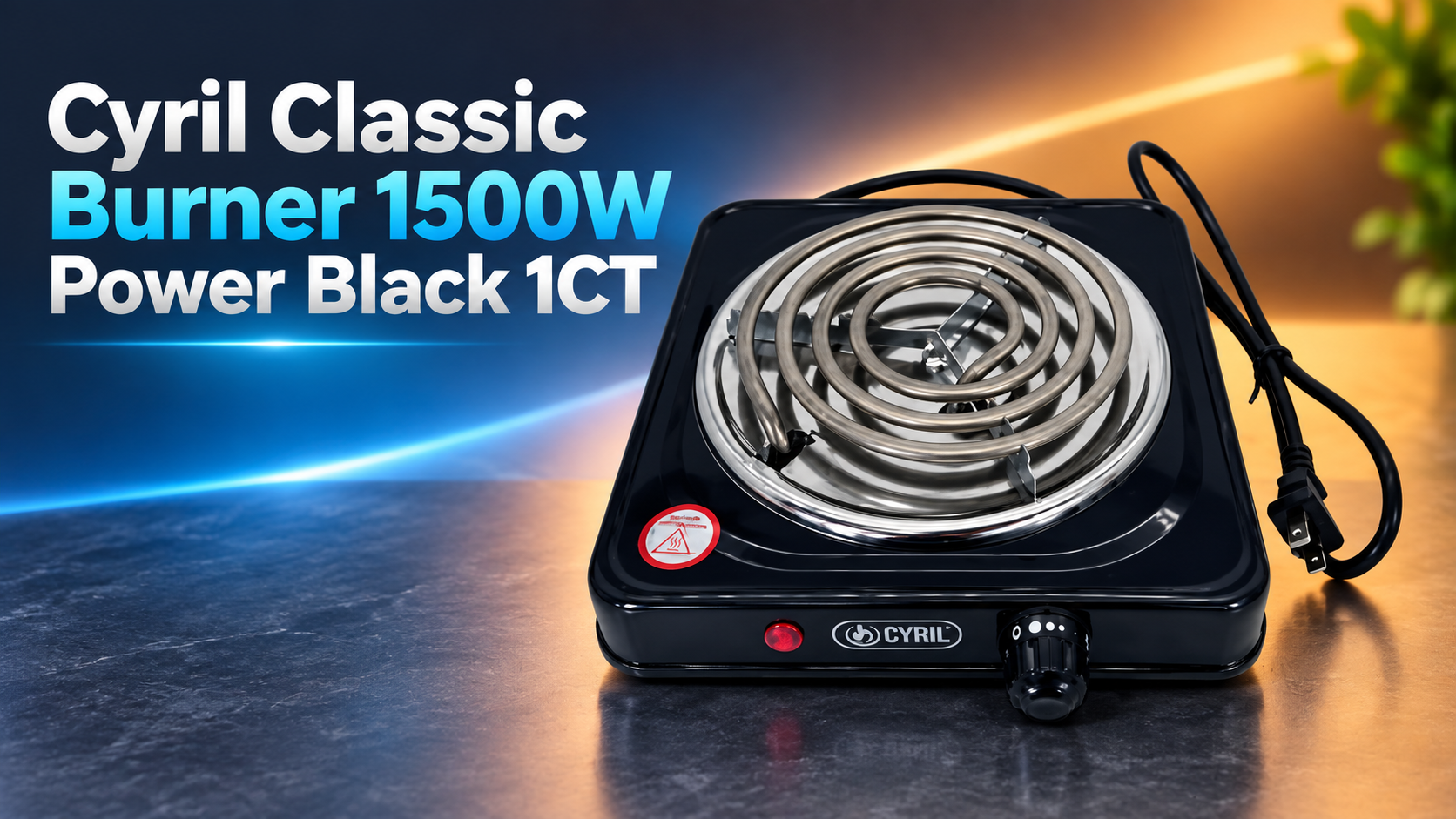 Cyril Classic Burner 1500W Power Black 1CT product image