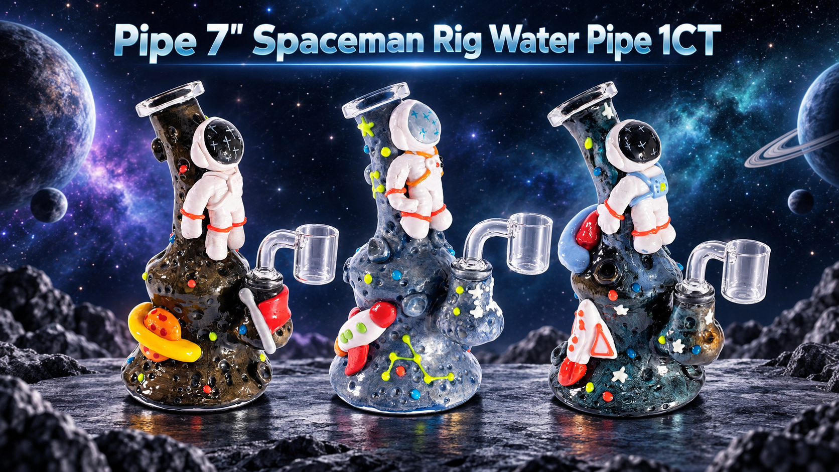 Pipe 7" Spaceman Rig Water Pipe 1CT product image