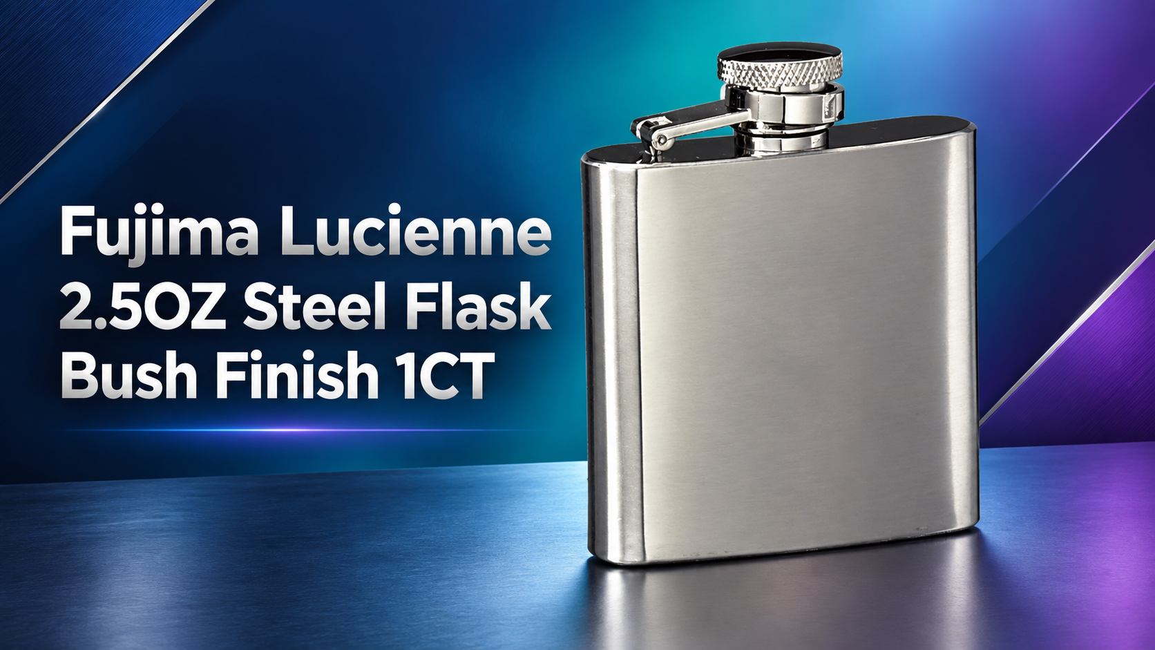 Fujima Lucienne 2.5OZ Steel Flask Bush Finish 1CT product image