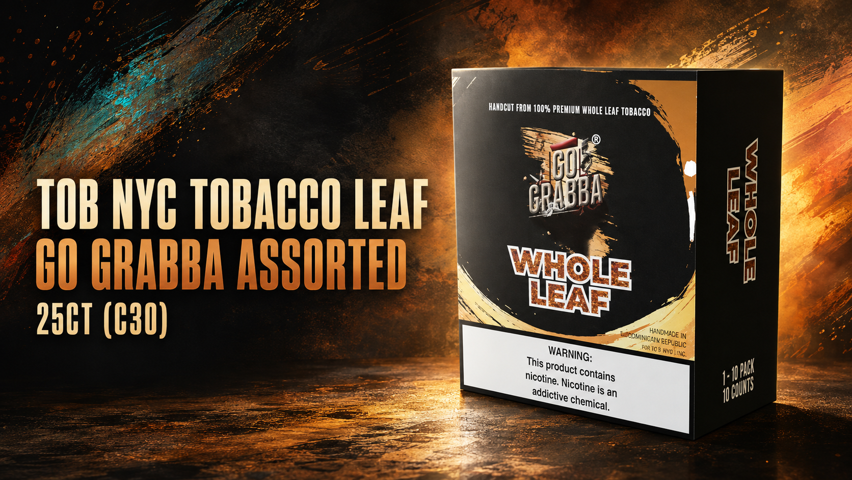 Tob Nyc Tobacco Leaf Go Grabba Assorted 25CT (C30) product image