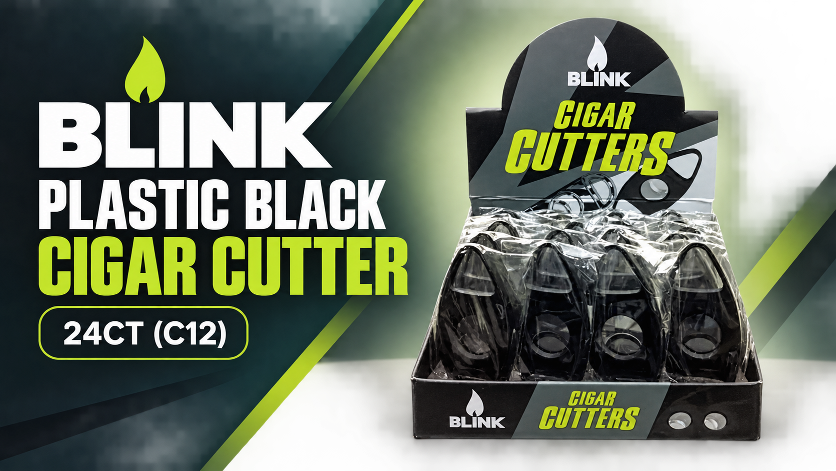 Blink Plastic Black Cigar Cutter 24CT (C12) product image