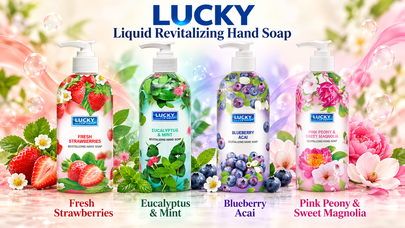 Lucky Liquid Revitalizing Hand Soap 13OZ 1CT (C12) product image
