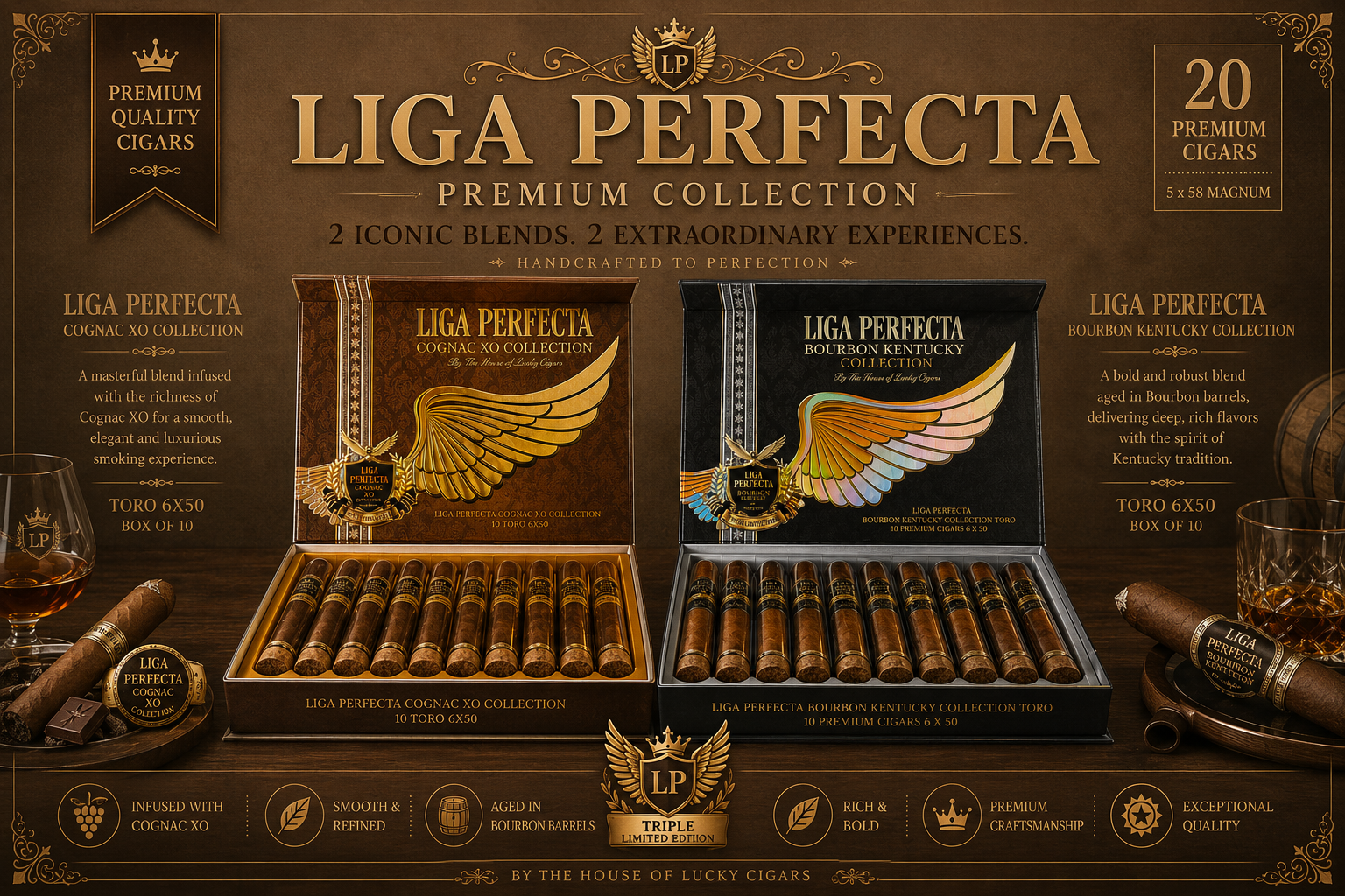 CGR Liga Perfecta By The House Of Lucky Cigar 10CT product image