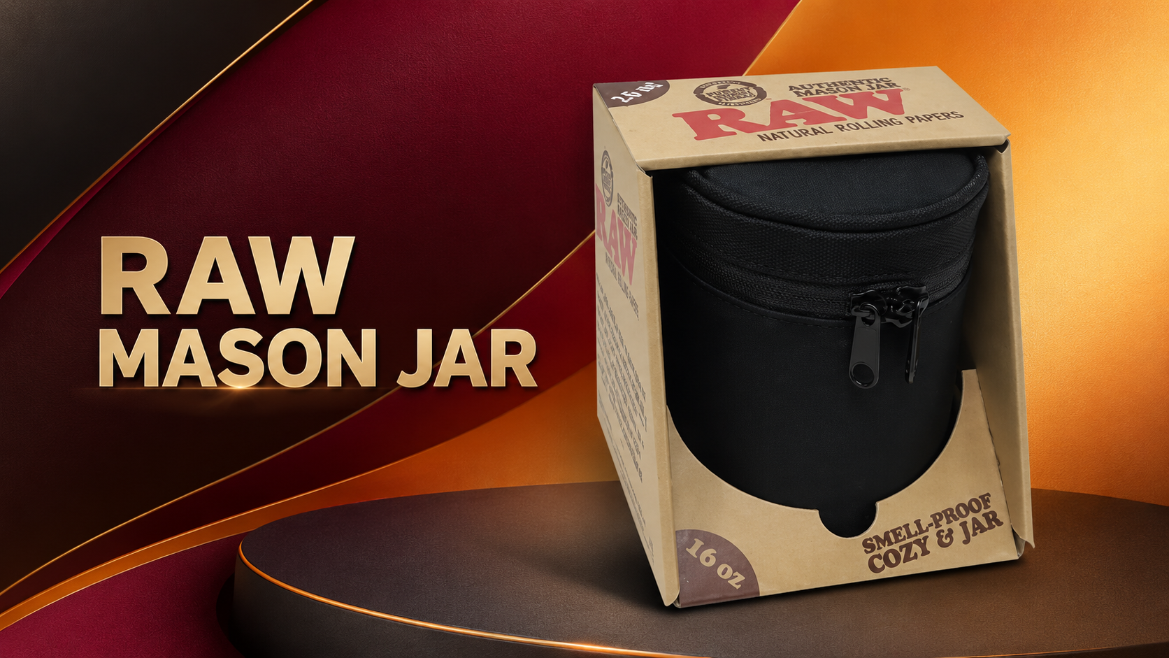 Raw Mason Jar In Smell Proof 1CT  product image