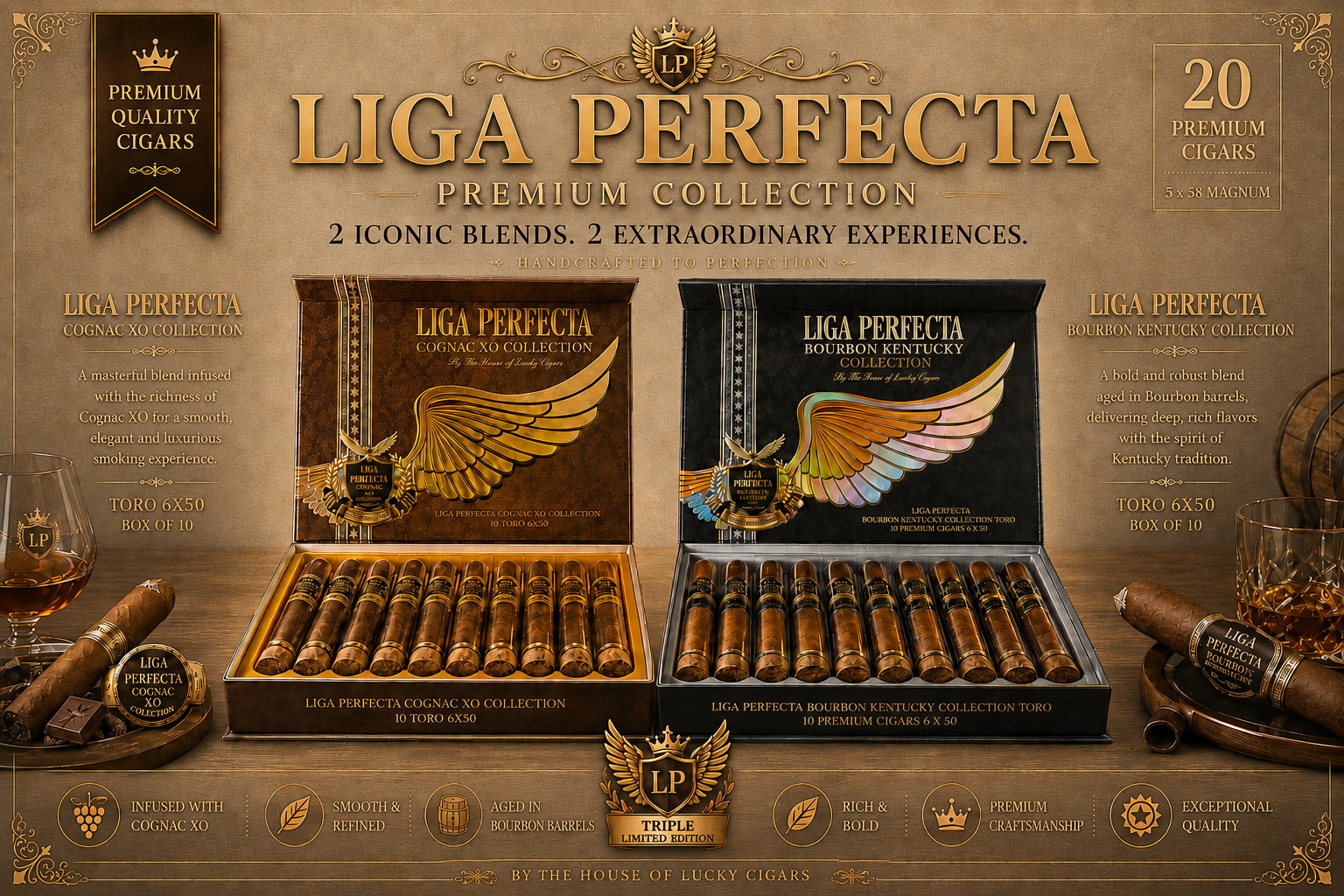 CGR Liga Perfecta By The House Of Lucky Cigar 10CT product image