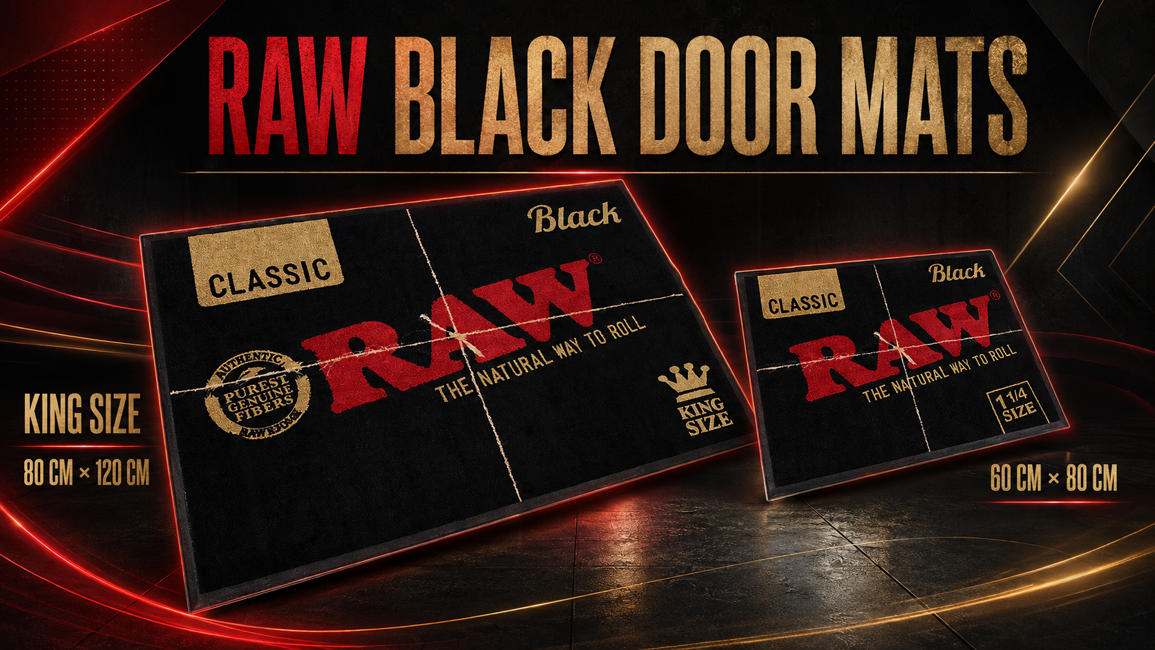 Raw Black Door Mat  product image