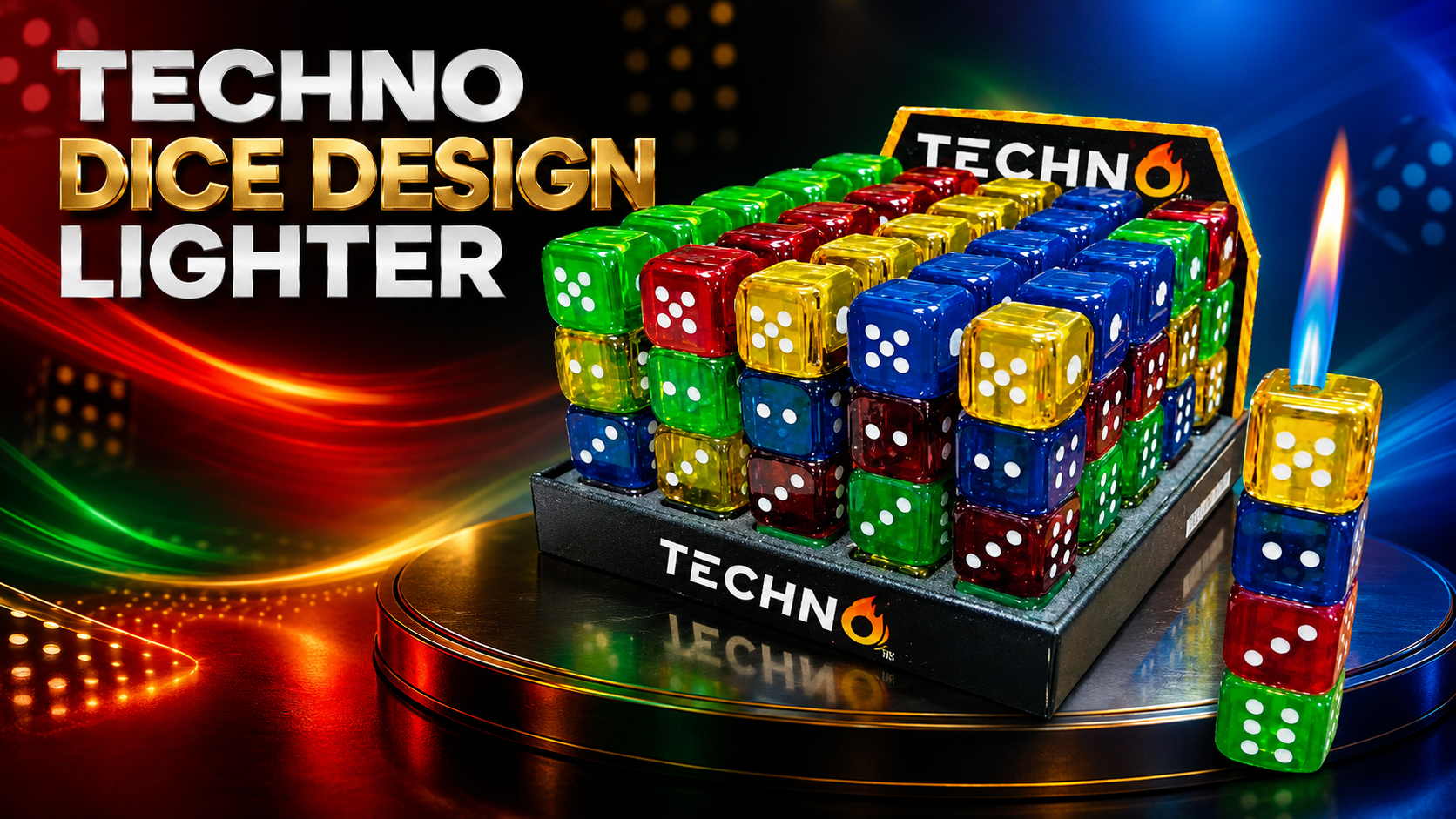 Lgt Techno Dice Design Lighter 25CT (C12) product image