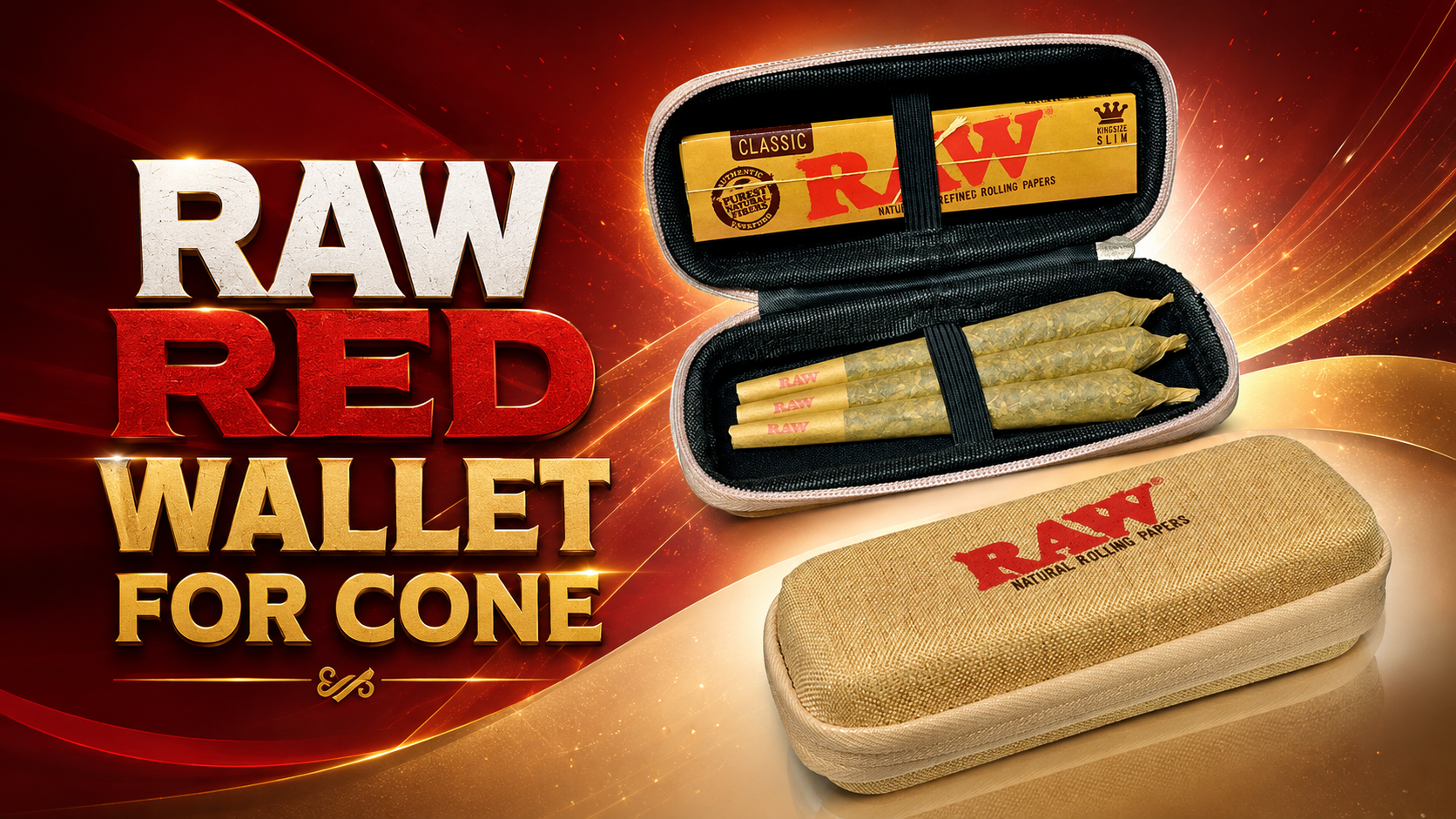 Raw Red Wallet For Cone 1CT product image
