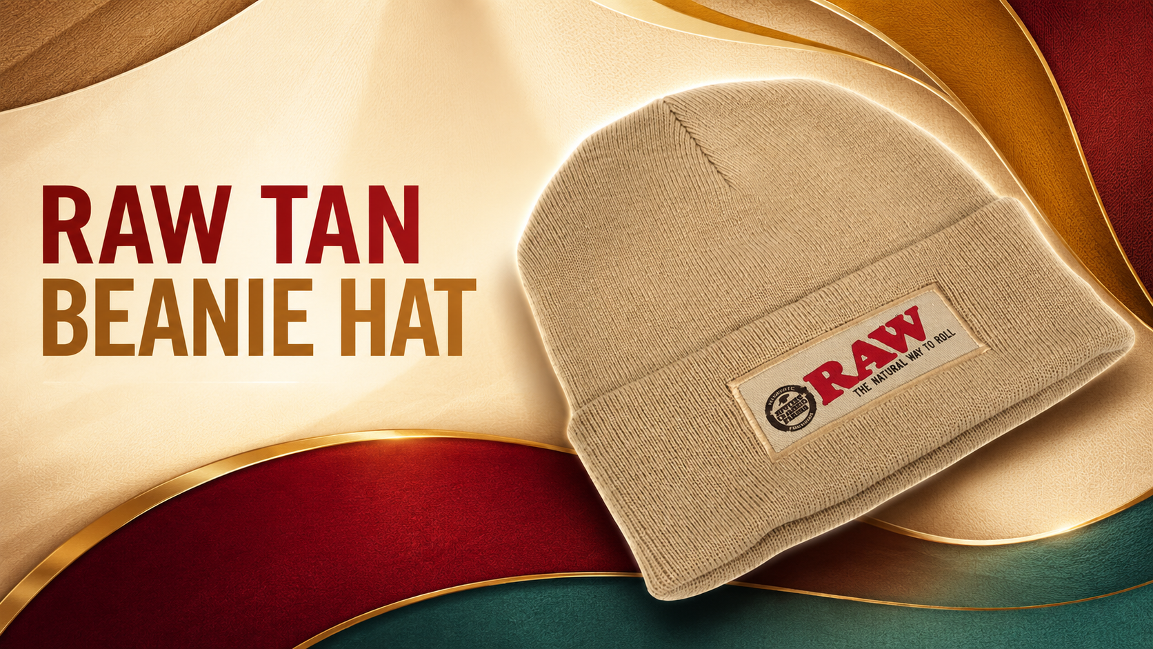 Caps Raw Tan Beanie Hat 1CT  product image