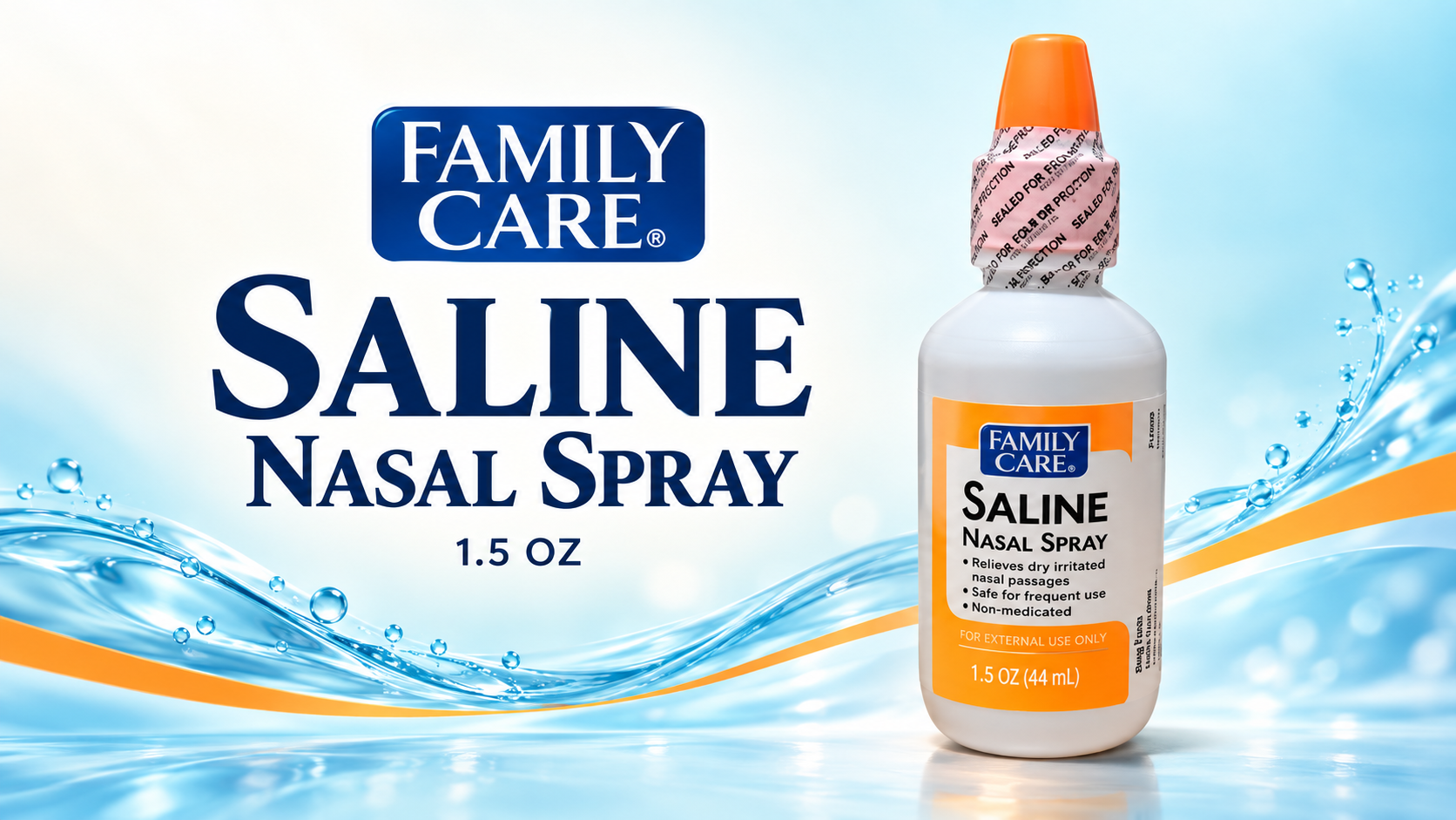 Family Care Saline Nasal Spray 1.5Oz 1CT product image