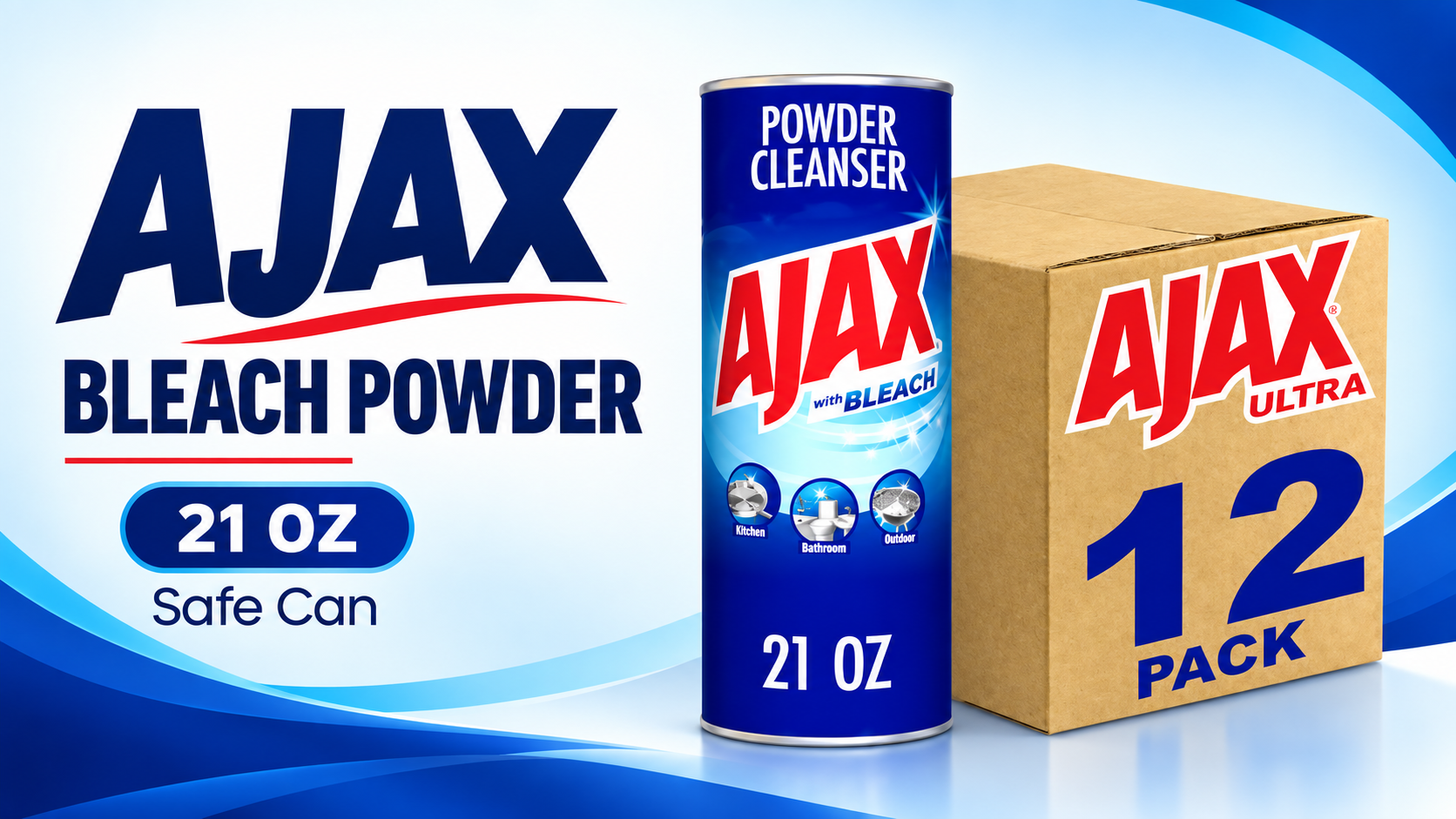 Safe Can Ajax 21OZ Bleach Powder product image