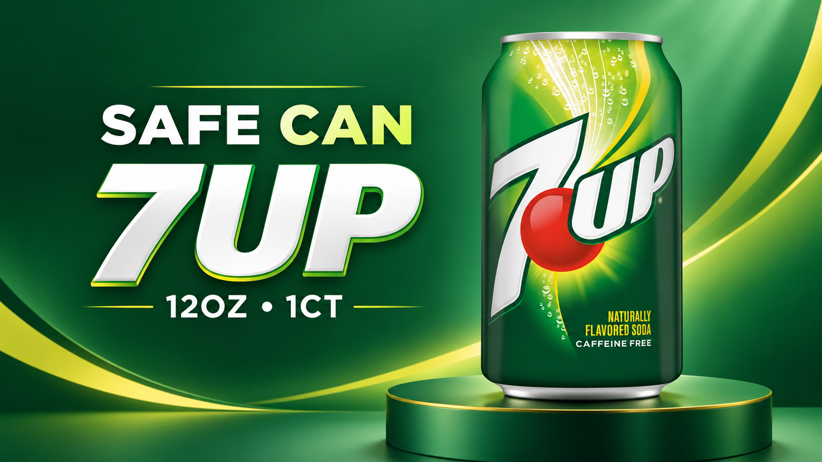 Safe Can 7Up 12OZ 1CT  product image