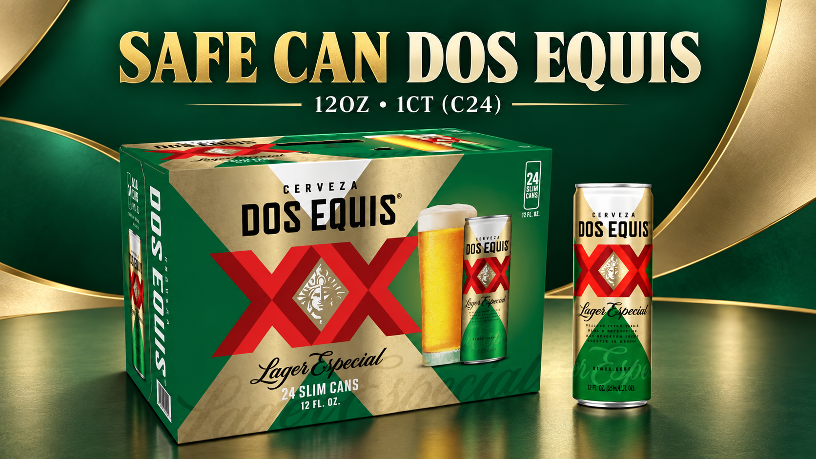 Safe Can Dos Equis 12OZ 1CT (C24) product image